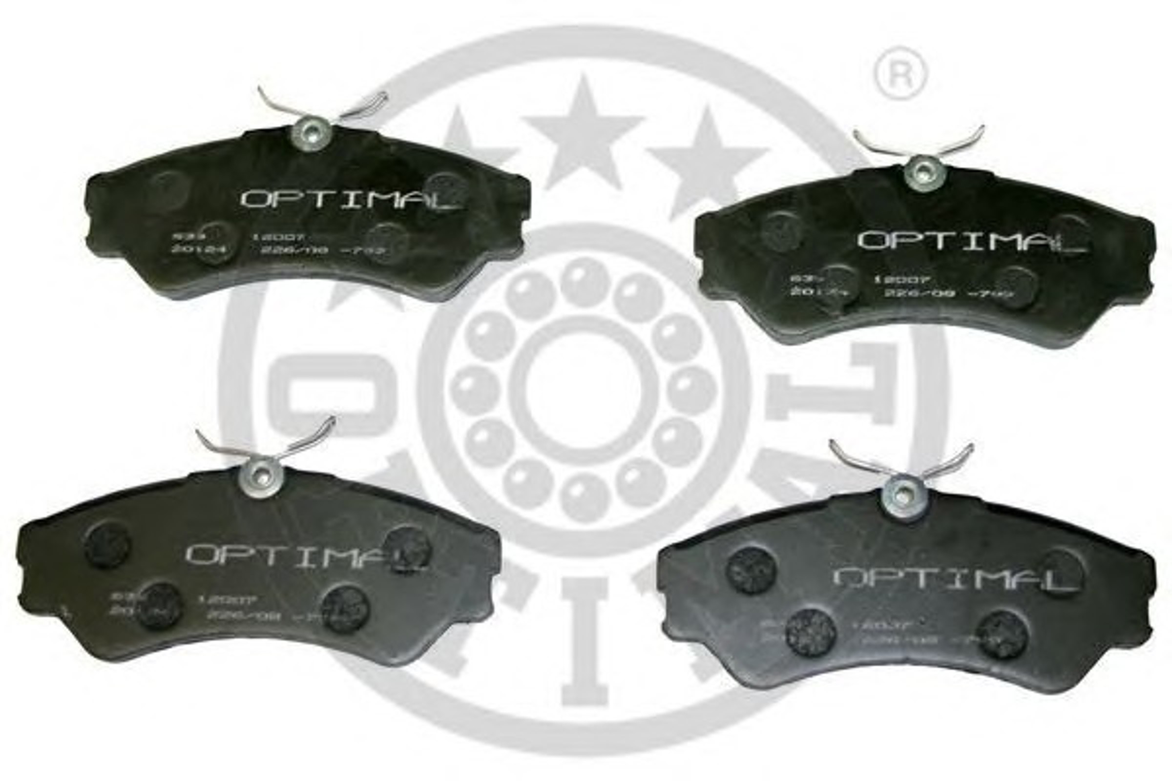 Колодки тормозные дисковые OPTIMAL 12007