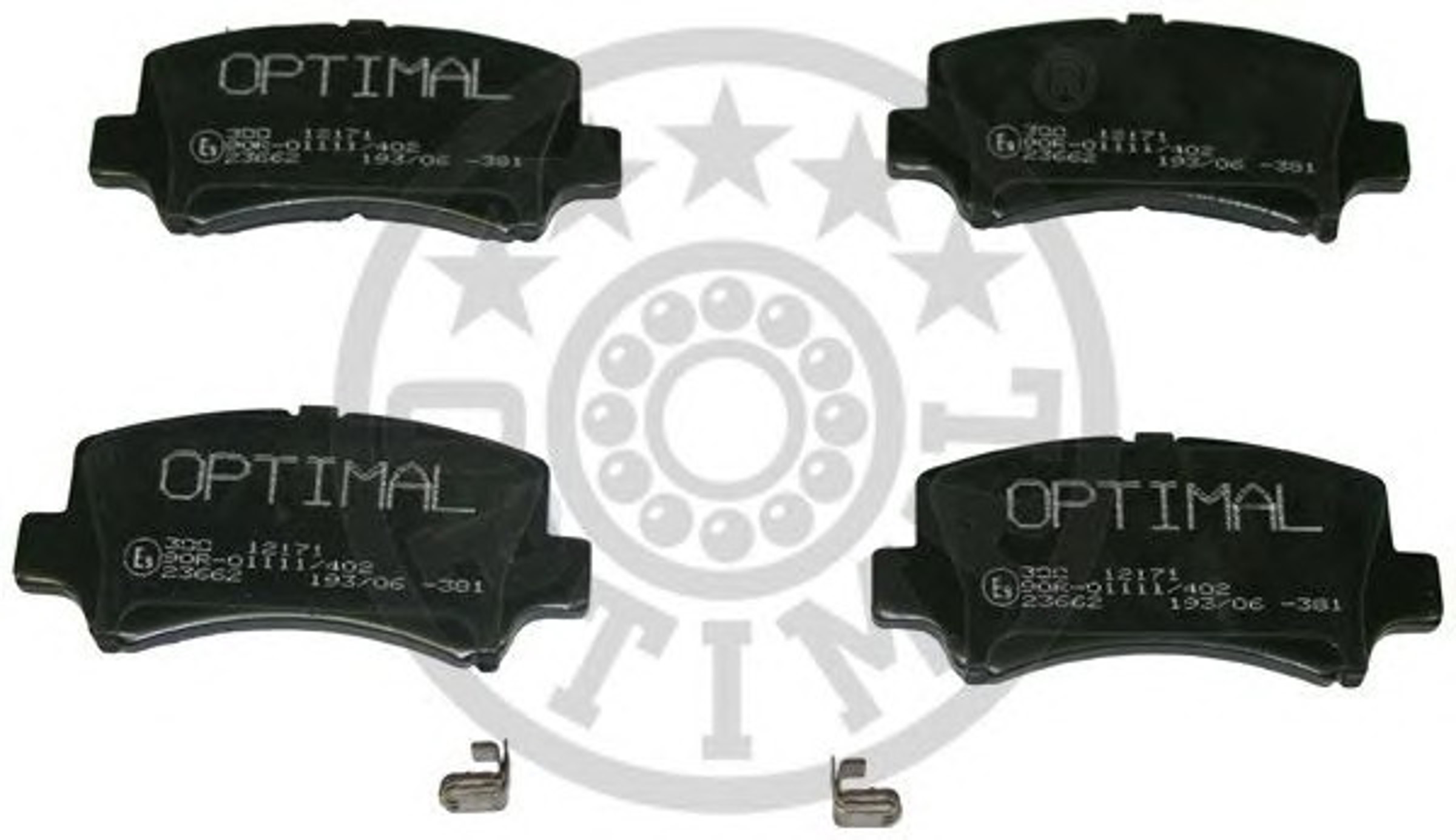 Колодки тормозные дисковые OPTIMAL 12171