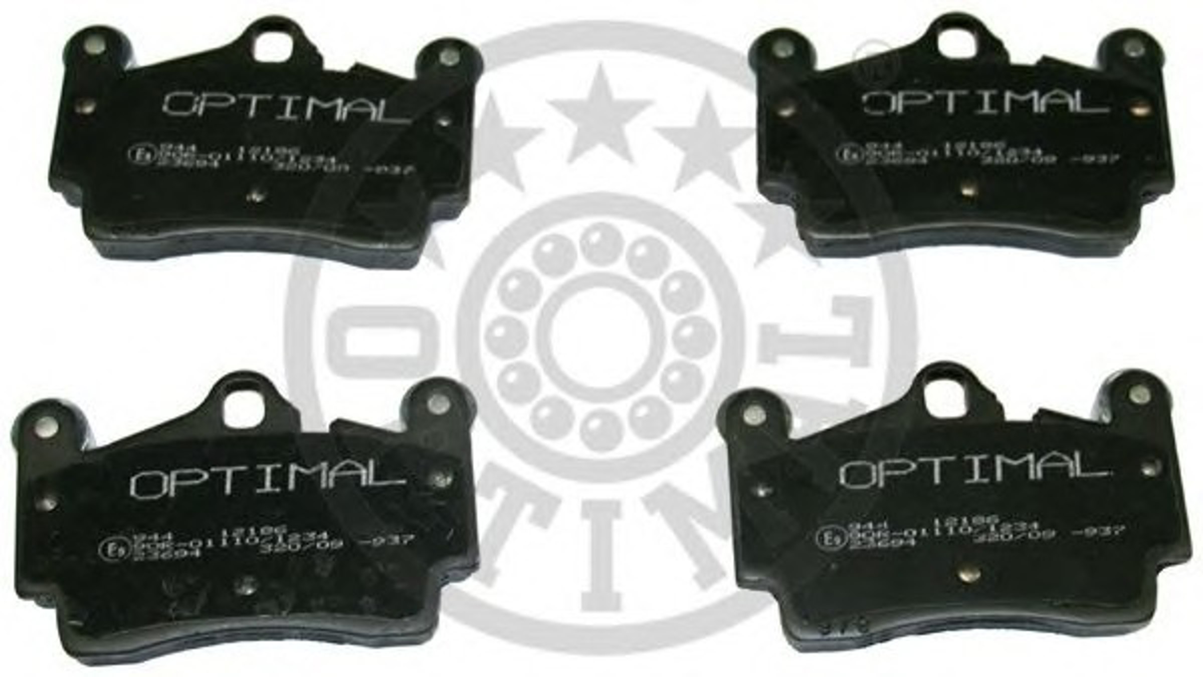 Колодки тормозные дисковые OPTIMAL 12186