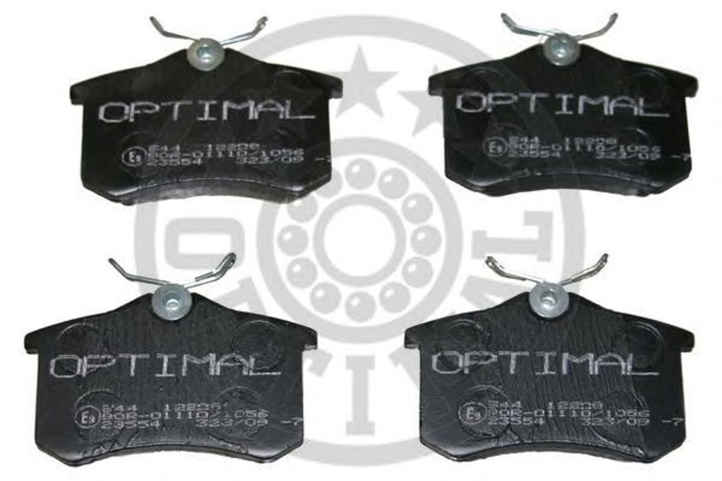 12208 OPTIMAL Колодки тормозные дисковые