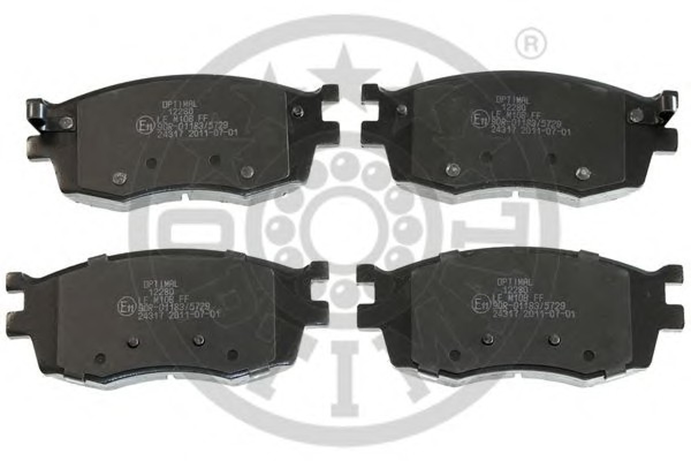 Колодки тормозные дисковые OPTIMAL 12280