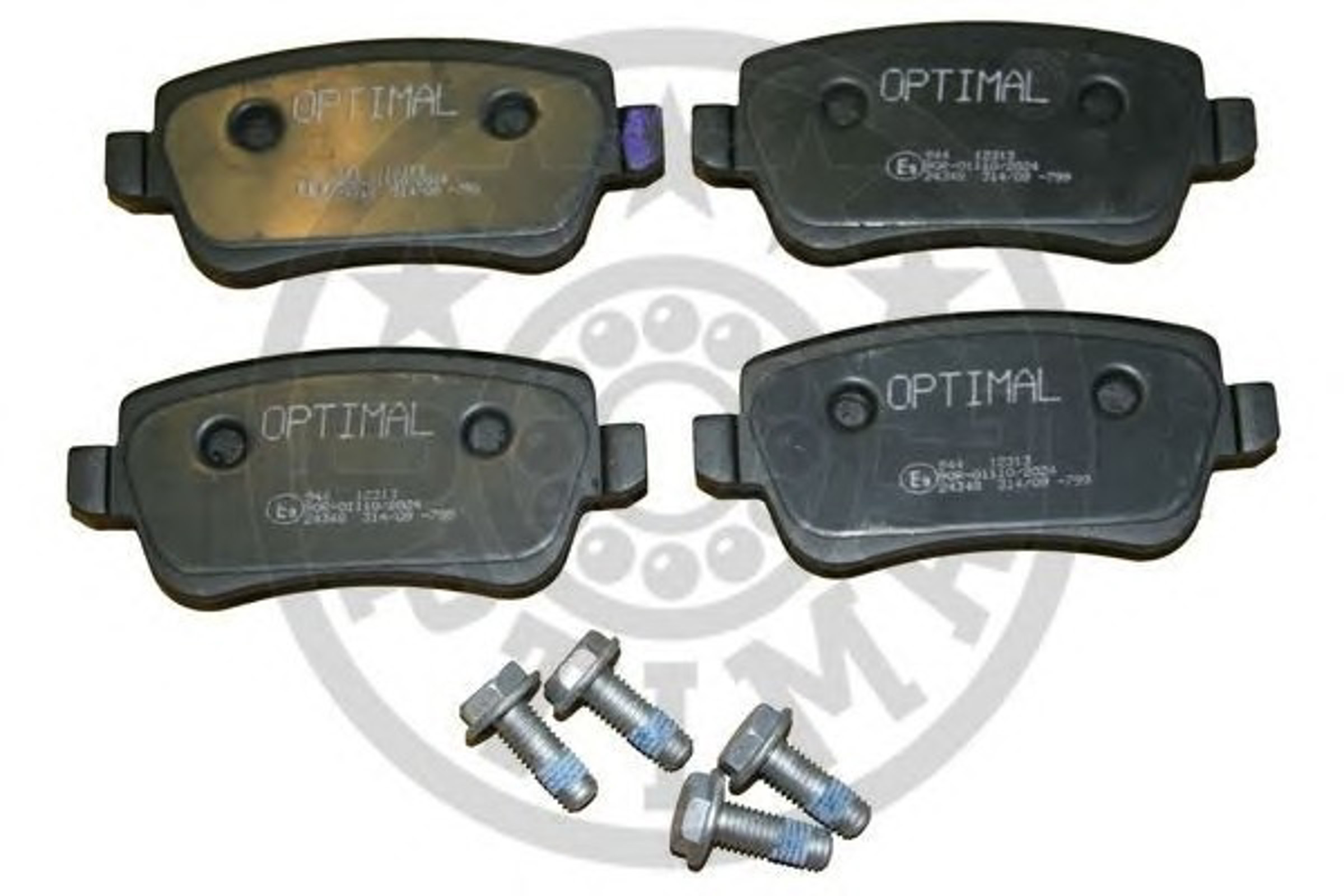 Колодки тормозные дисковые OPTIMAL 12313