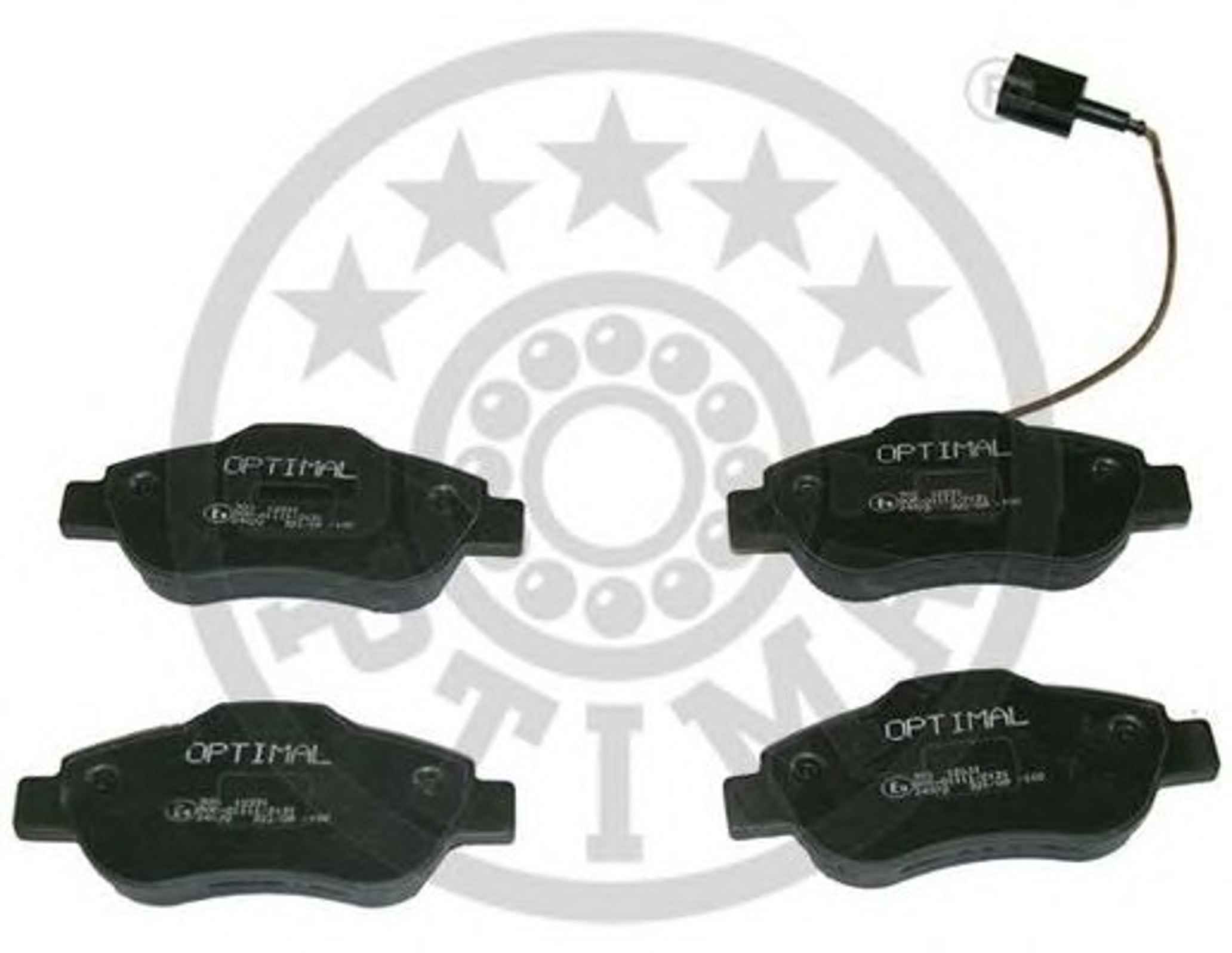 Колодки тормозные дисковые OPTIMAL 12331