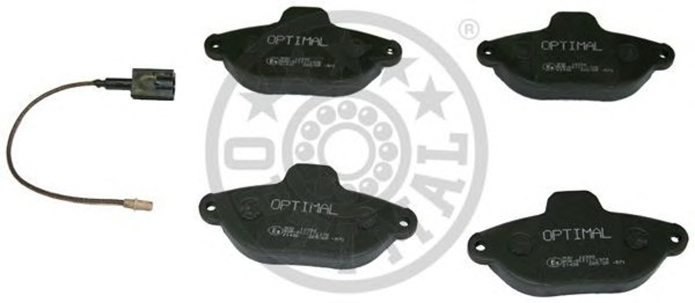 Колодки тормозные дисковые OPTIMAL 12332