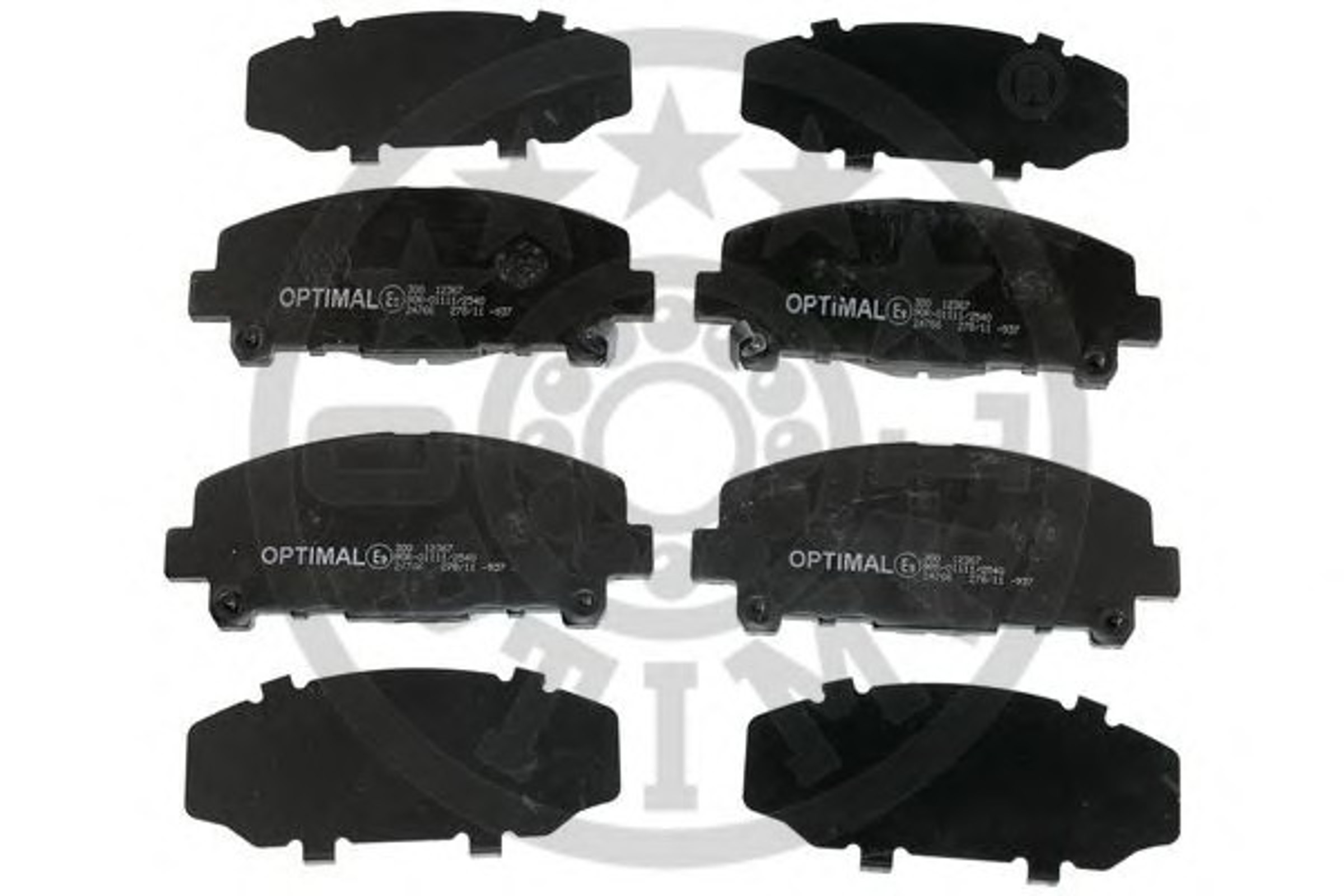 Колодки тормозные дисковые OPTIMAL 12367