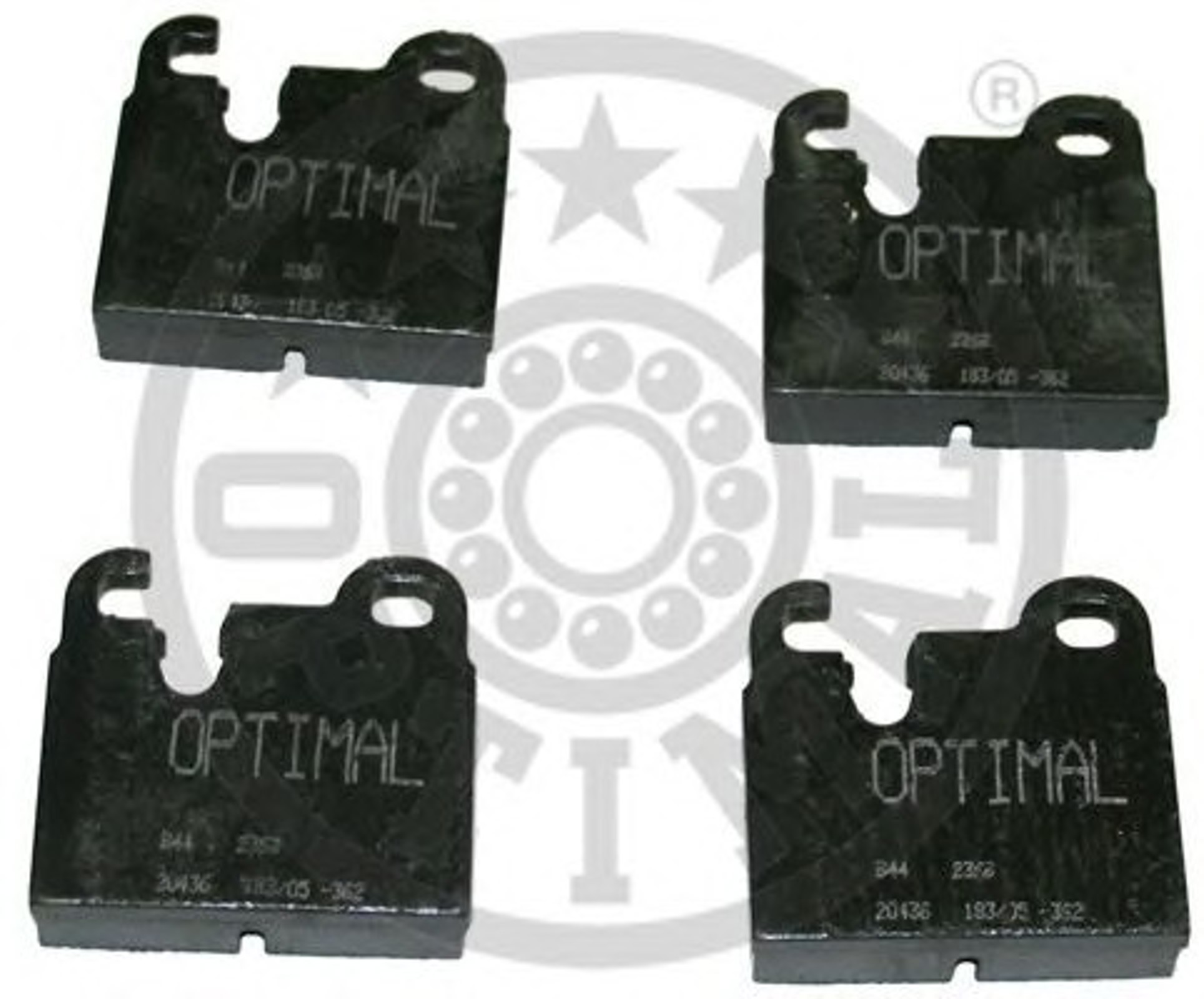 Колодки тормозные дисковые OPTIMAL 2369