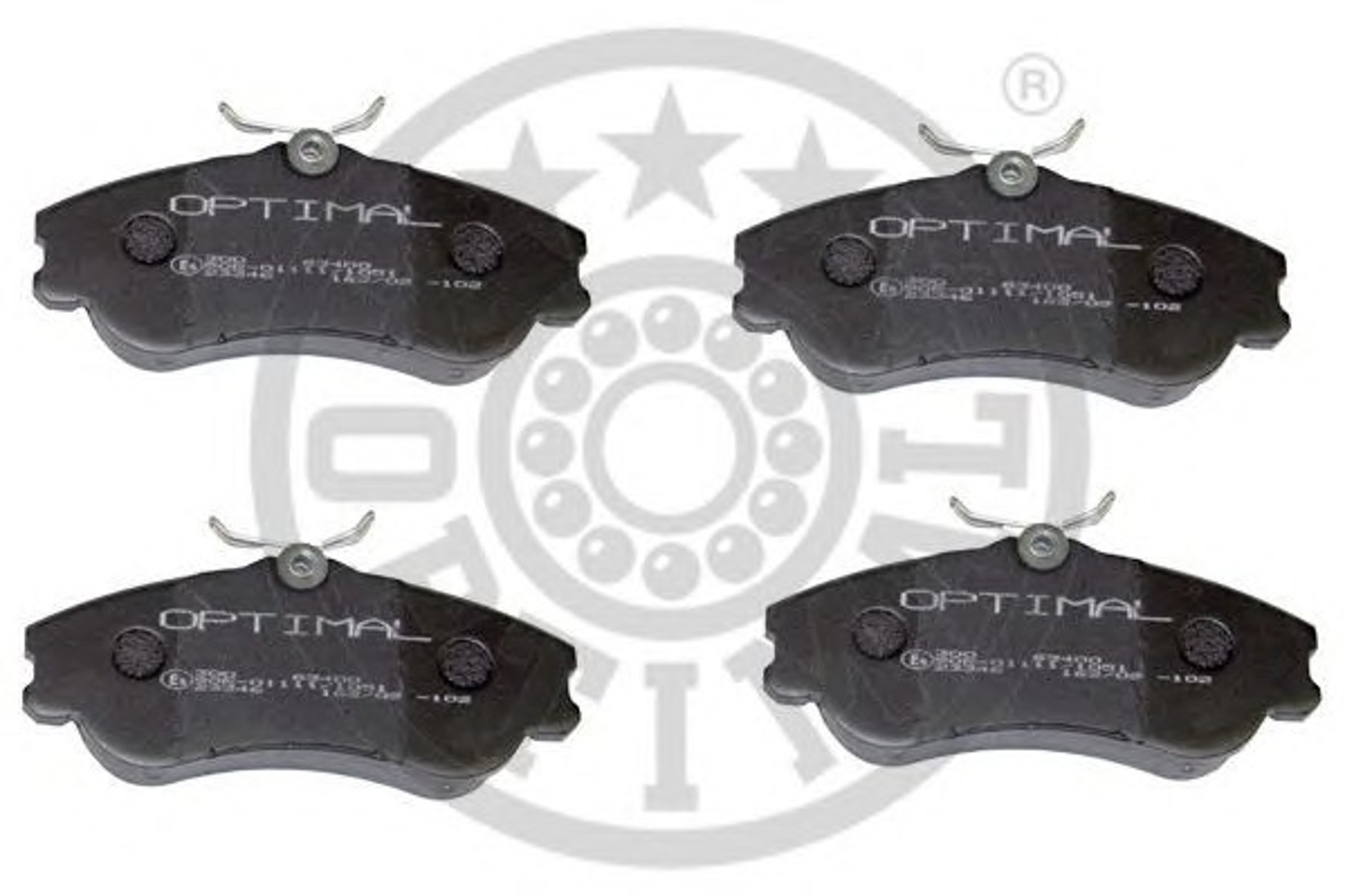 Колодки тормозные дисковые OPTIMAL 63400