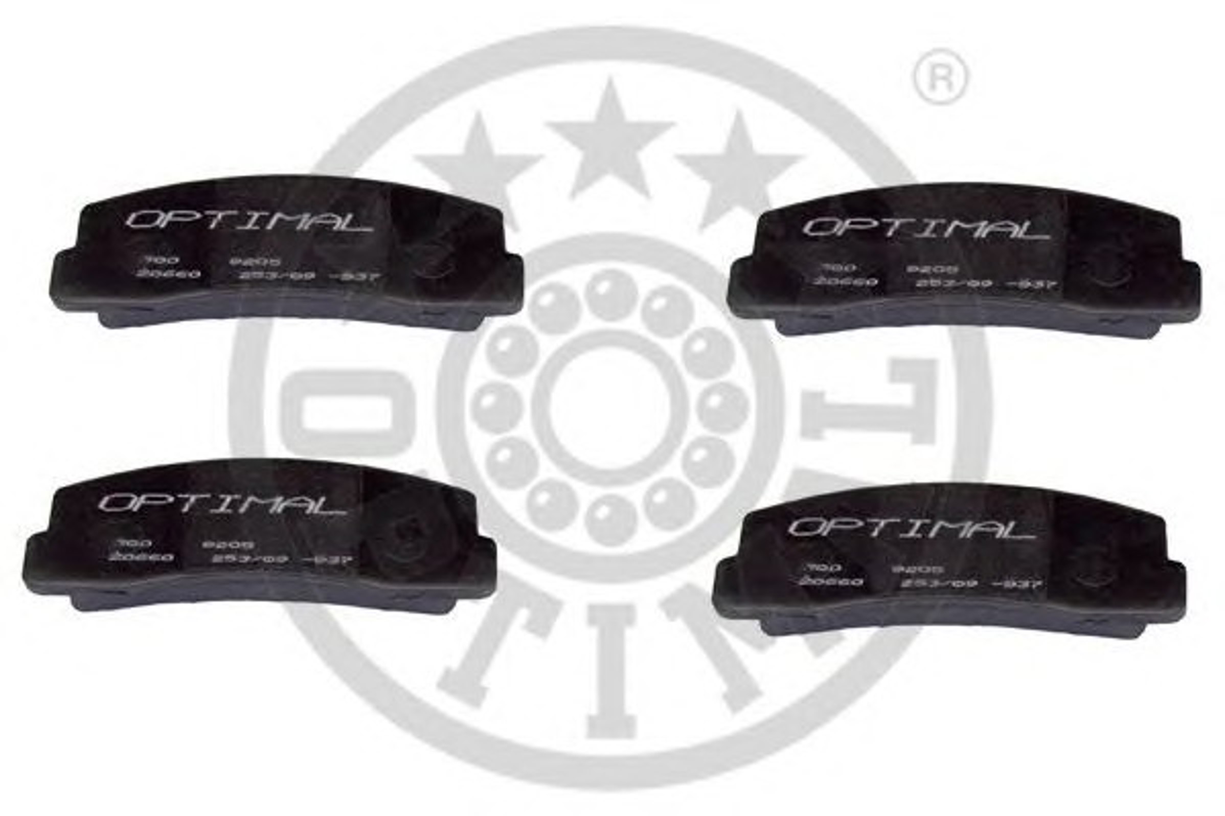 Колодки тормозные дисковые OPTIMAL 9205