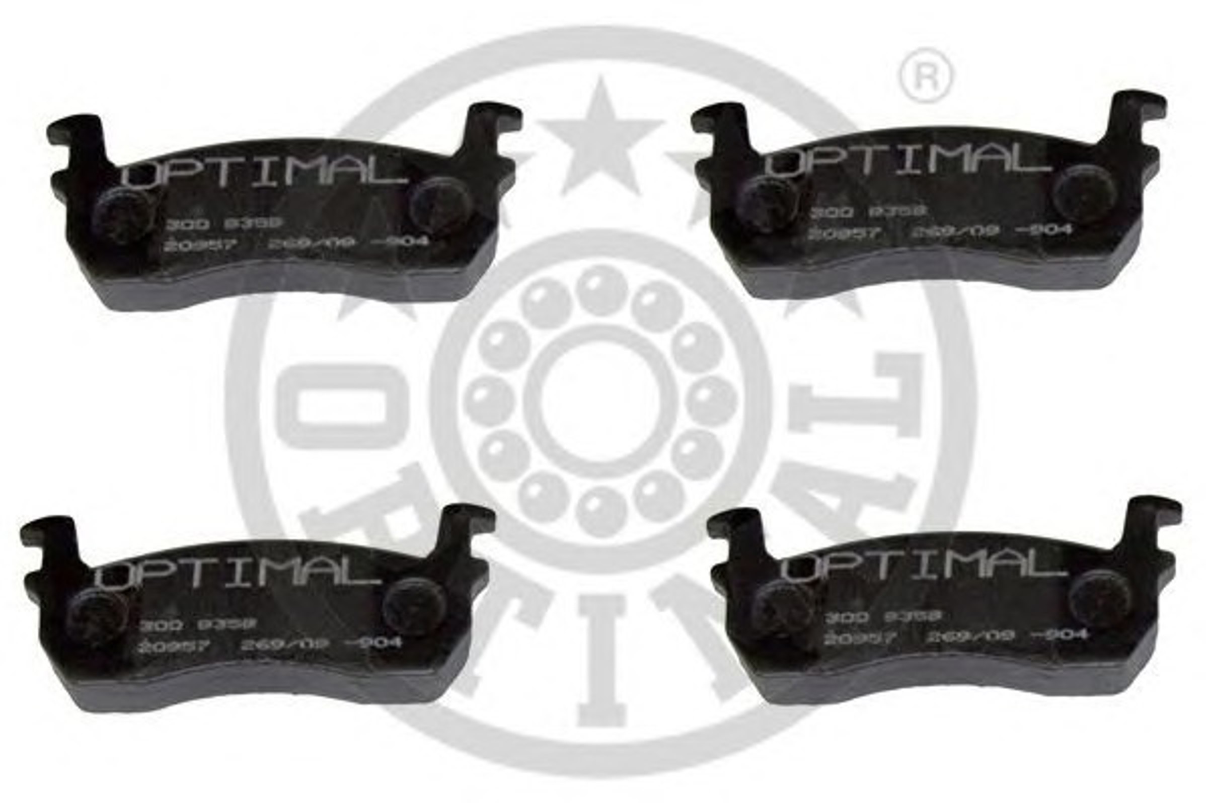 Колодки тормозные дисковые OPTIMAL 9359