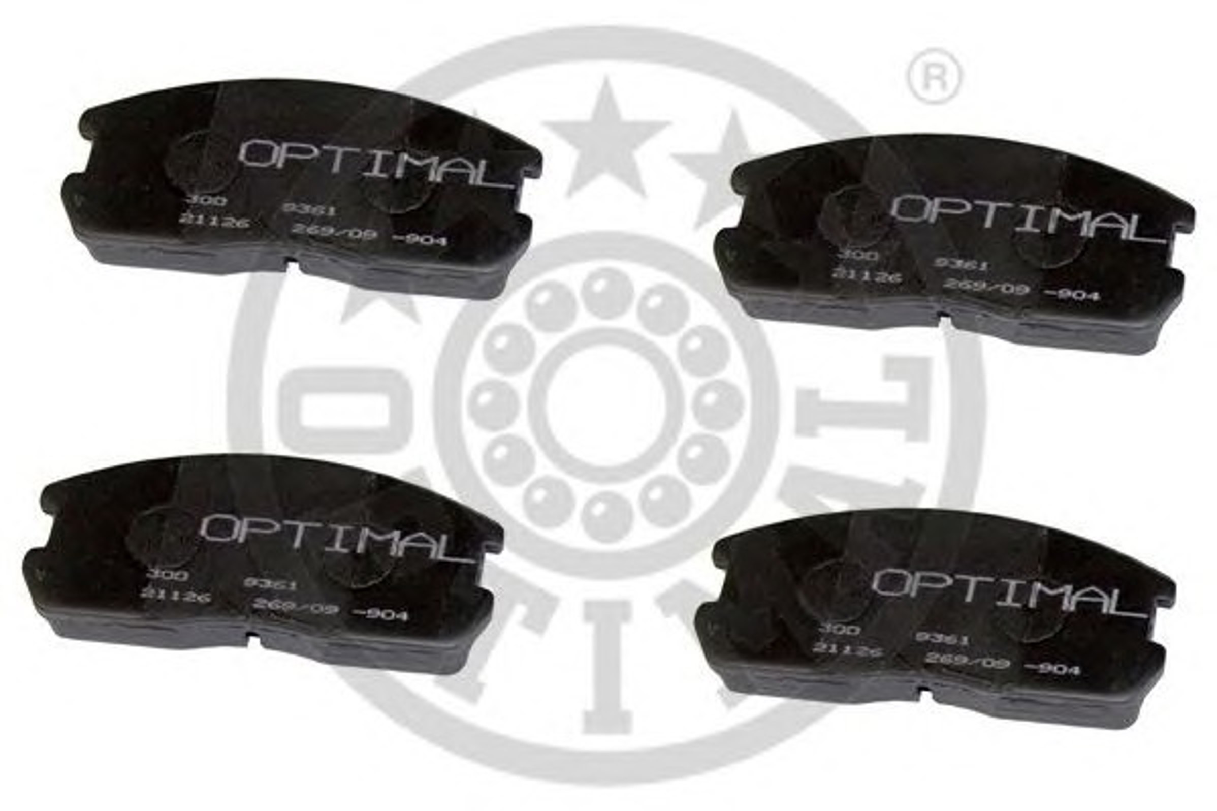 Колодки тормозные дисковые OPTIMAL 9361
