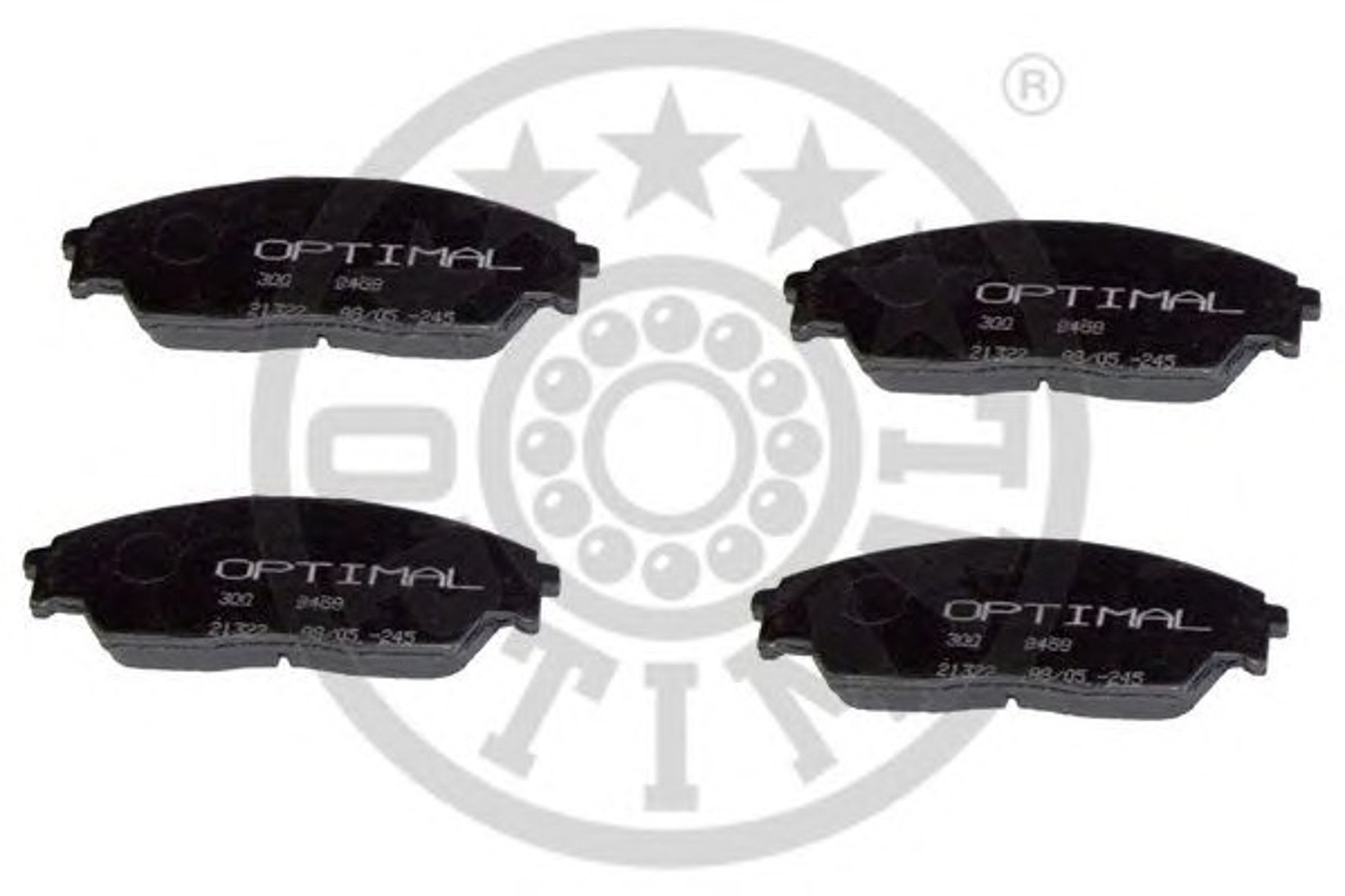 Комплект тормозных колодок дисковый тормоз OPTIMAL 9458