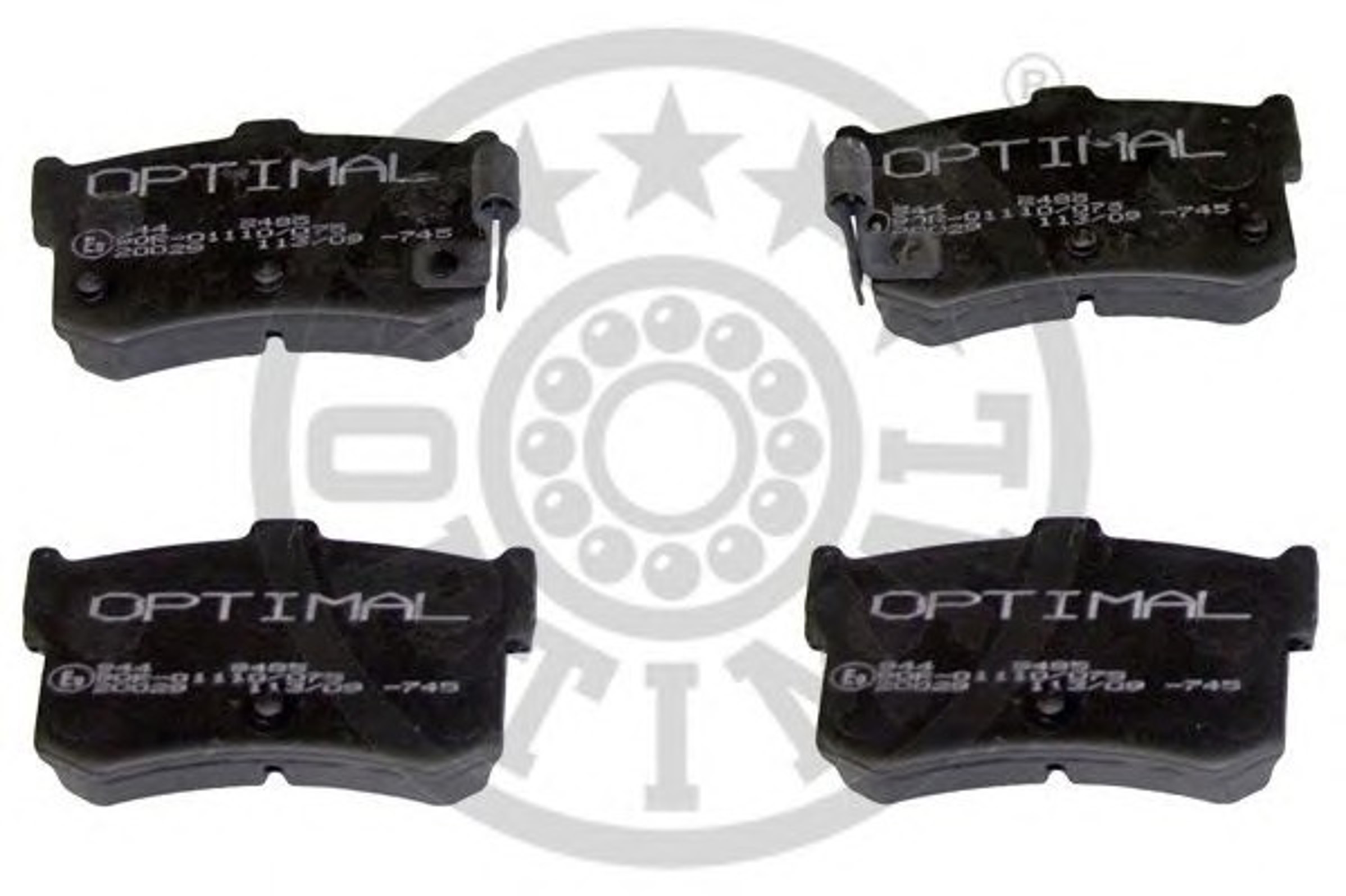 Колодки тормозные дисковые OPTIMAL 9485