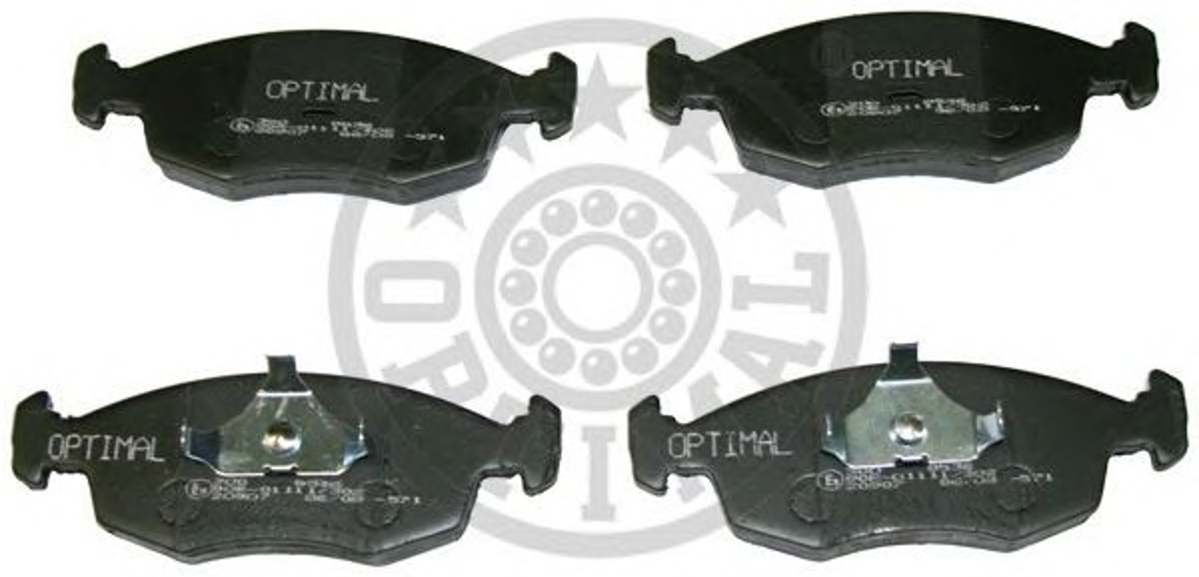 Комплект тормозных колодок дисковый тормоз OPTIMAL 9536