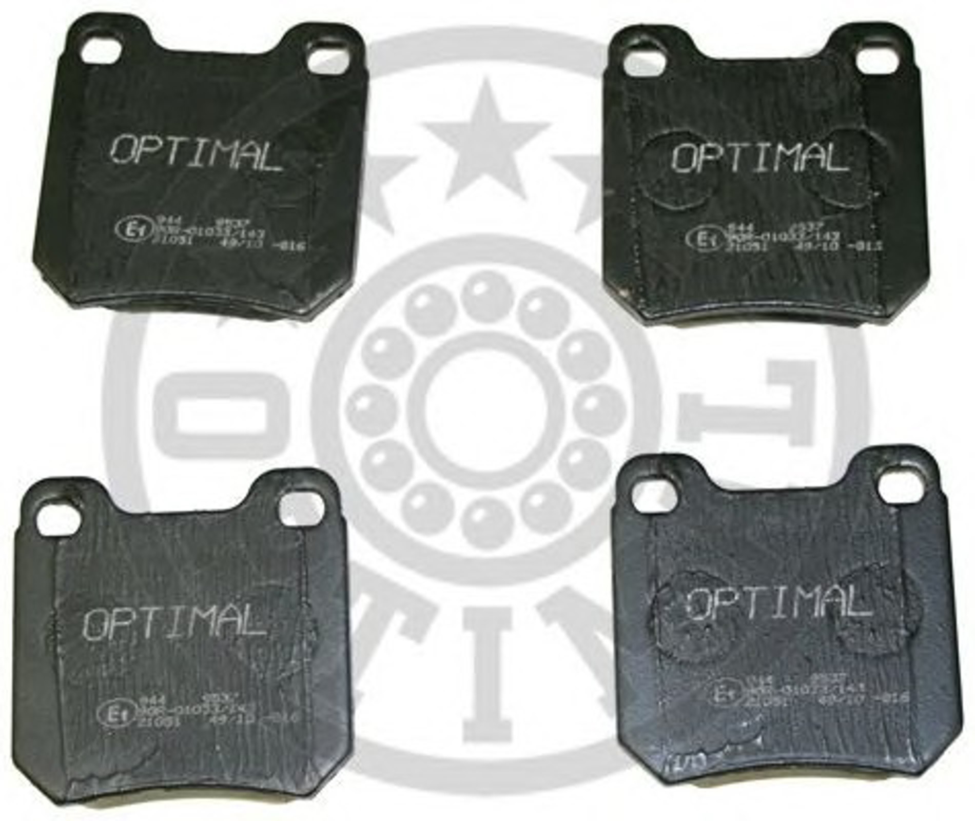 Колодки тормозные дисковые OPTIMAL 9537