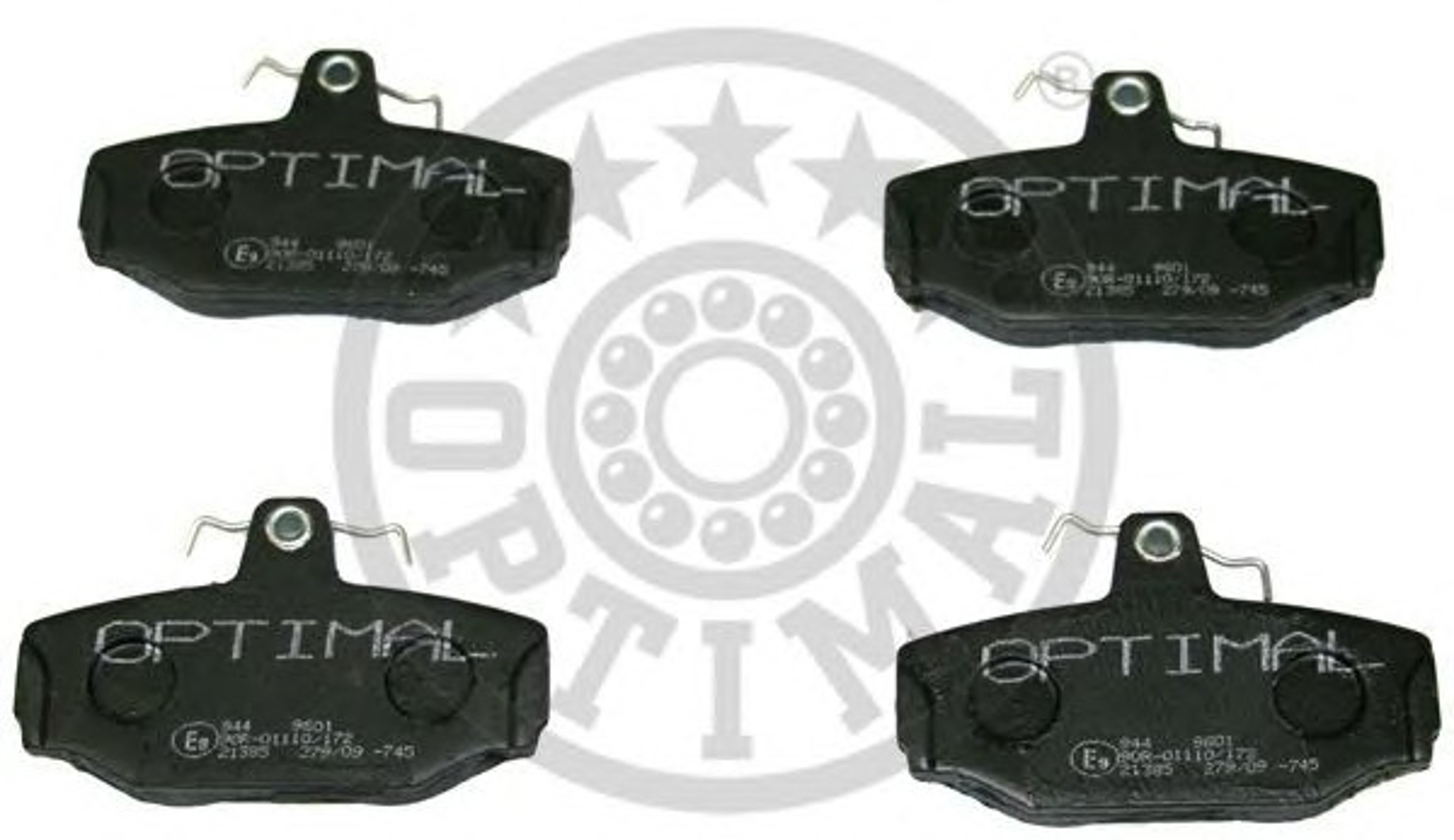 Колодки тормозные дисковые OPTIMAL 9601