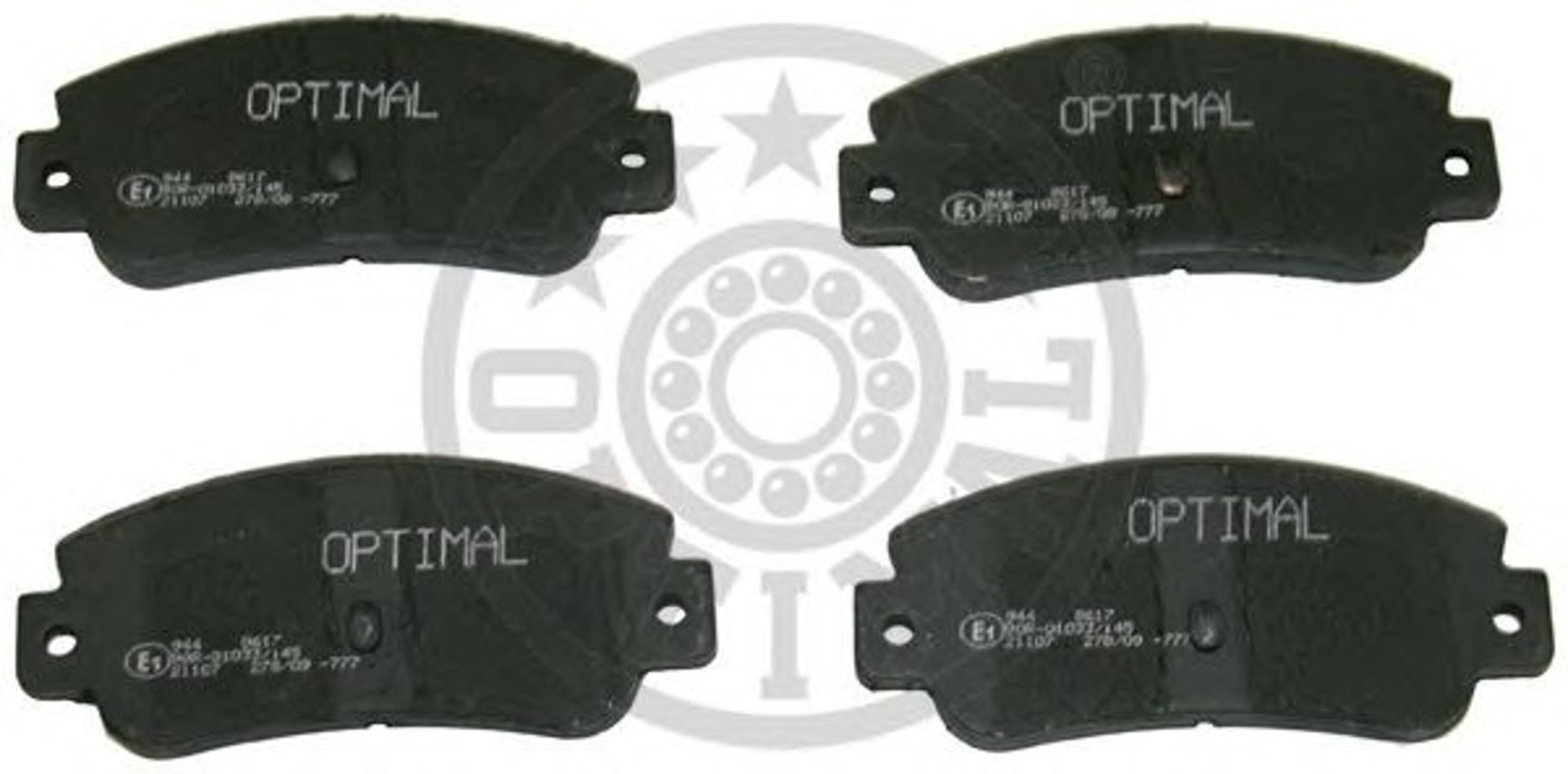 Колодки тормозные дисковые OPTIMAL 9617