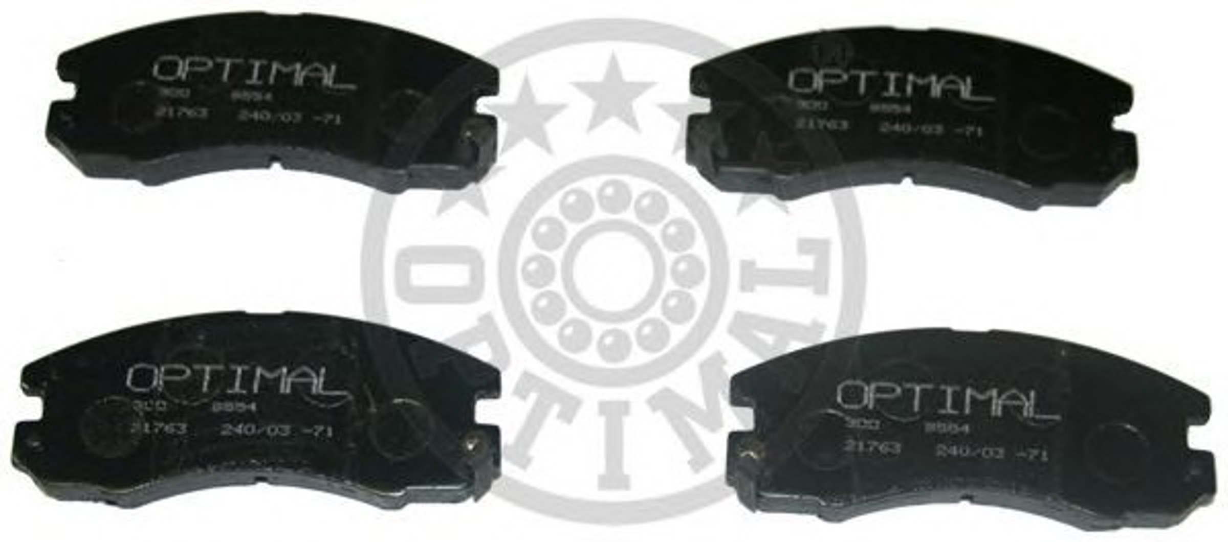 Колодки тормозные дисковые OPTIMAL 9633