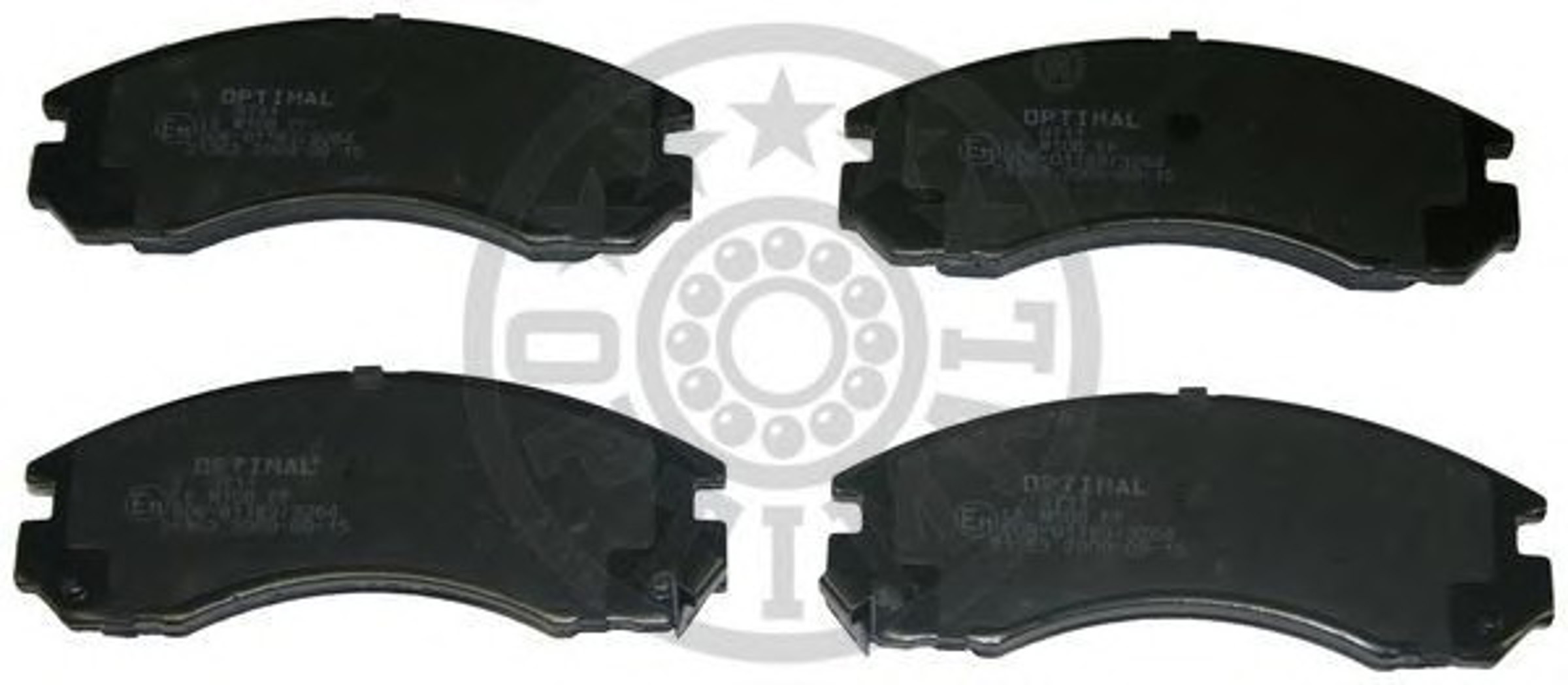 Комплект тормозных колодок дисковый тормоз OPTIMAL 9711