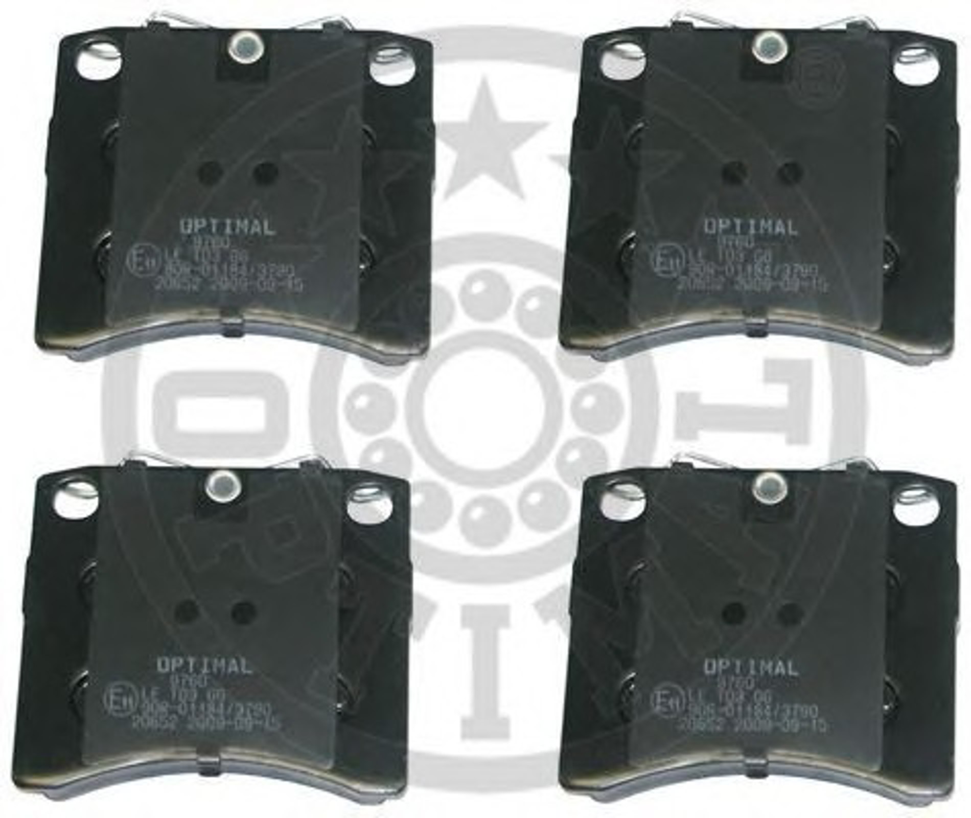 Колодки тормозные дисковые OPTIMAL 9760