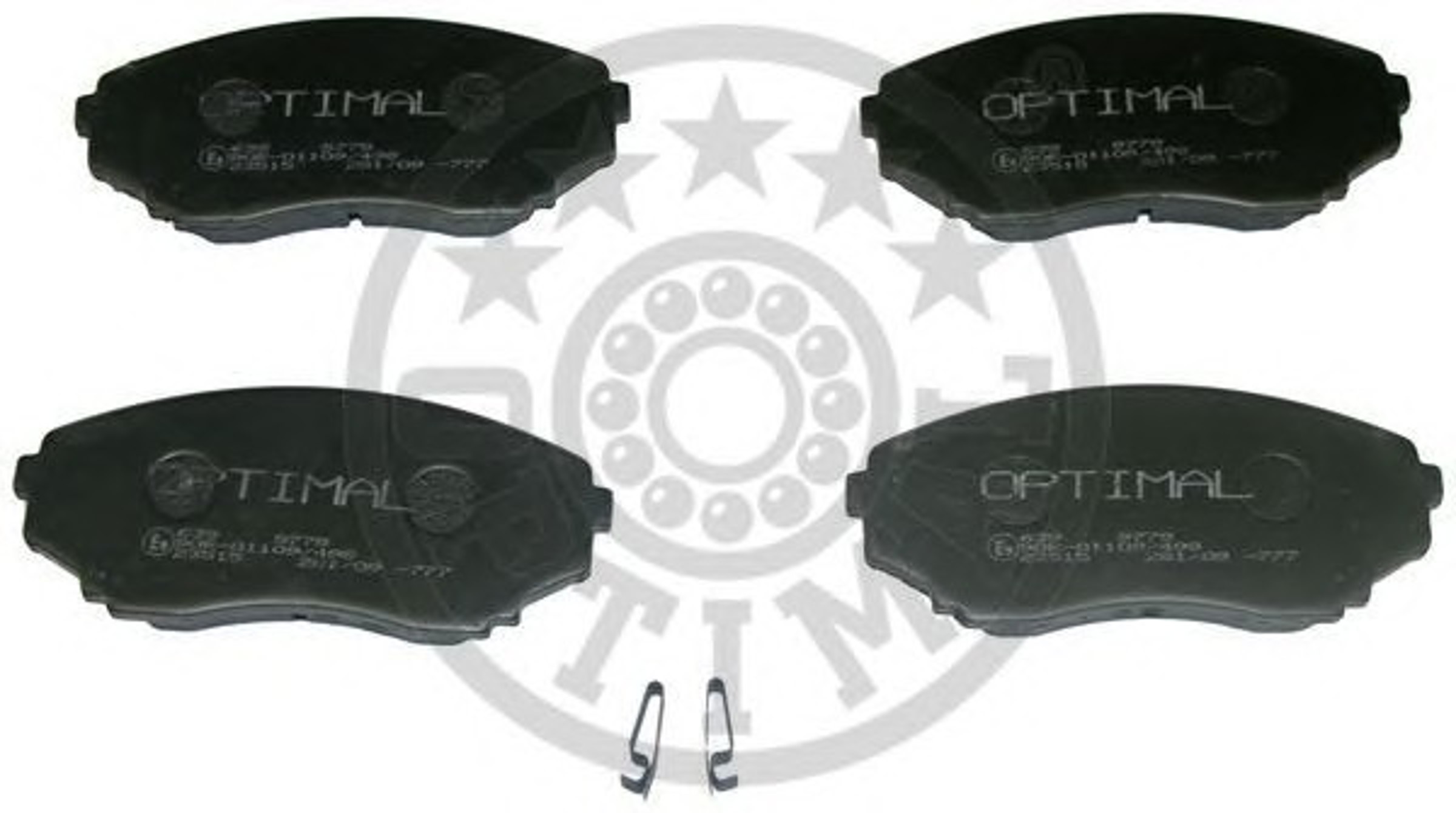Колодки тормозные дисковые OPTIMAL 9779