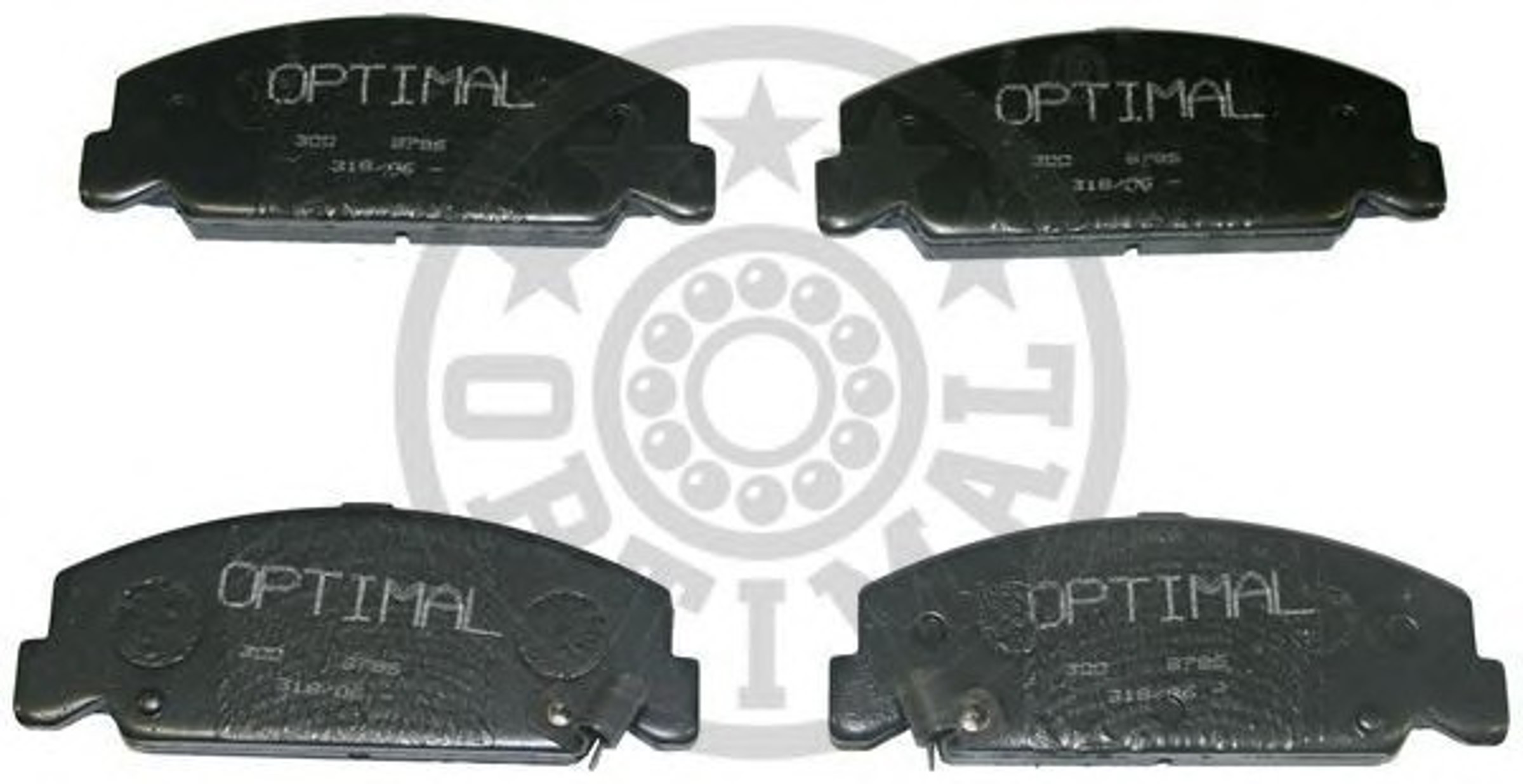 Колодки тормозные дисковые OPTIMAL 9786