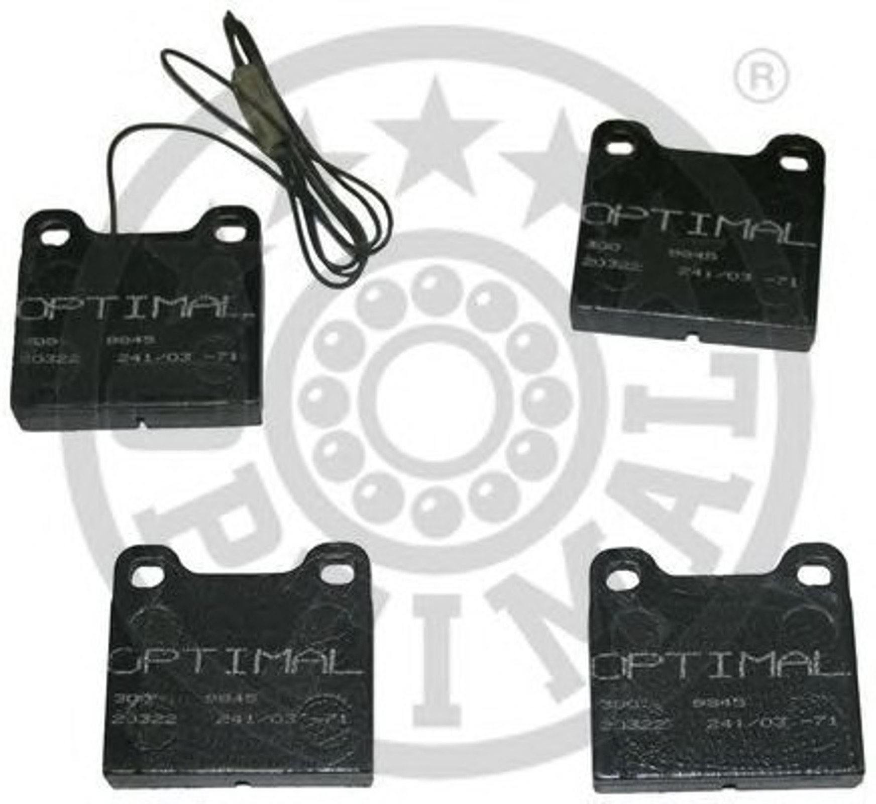 Колодки тормозные дисковые OPTIMAL 9845