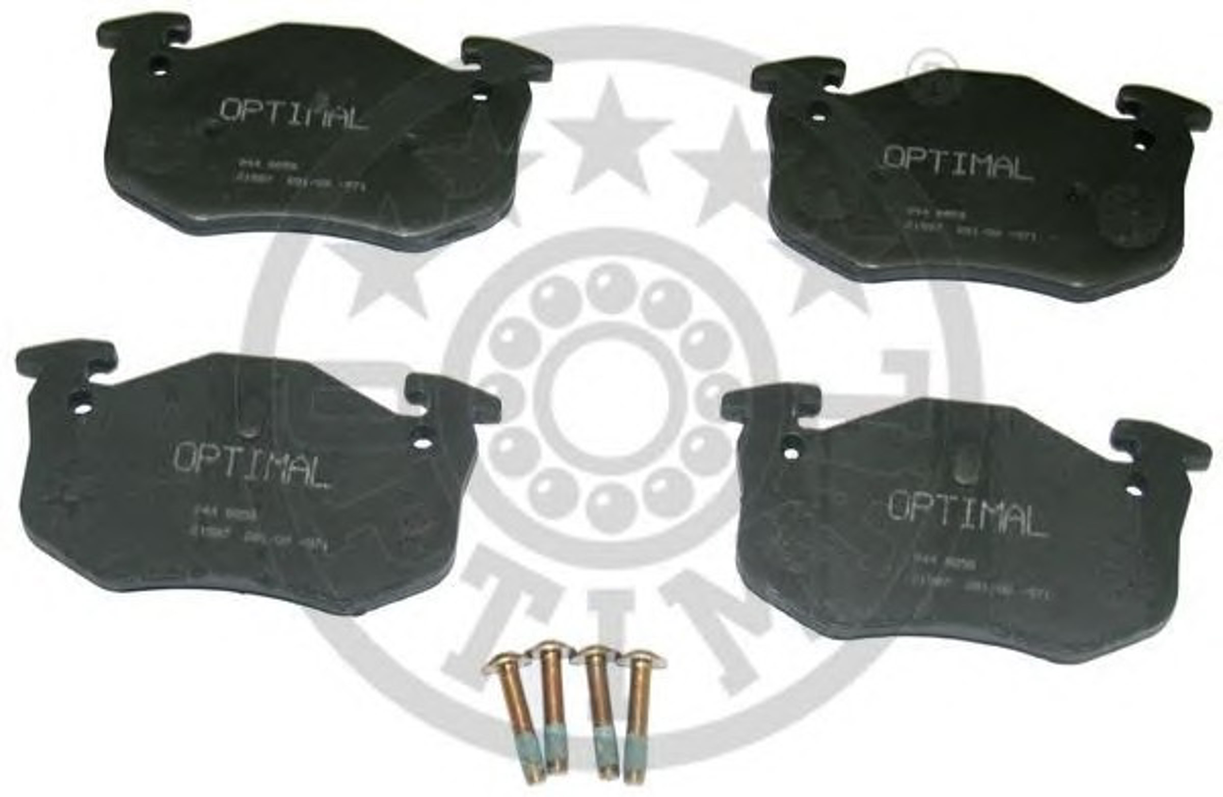 Колодки тормозные дисковые OPTIMAL 9858