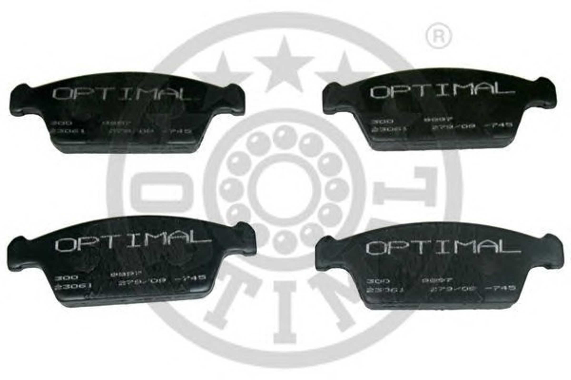 Колодки тормозные дисковые OPTIMAL 9897
