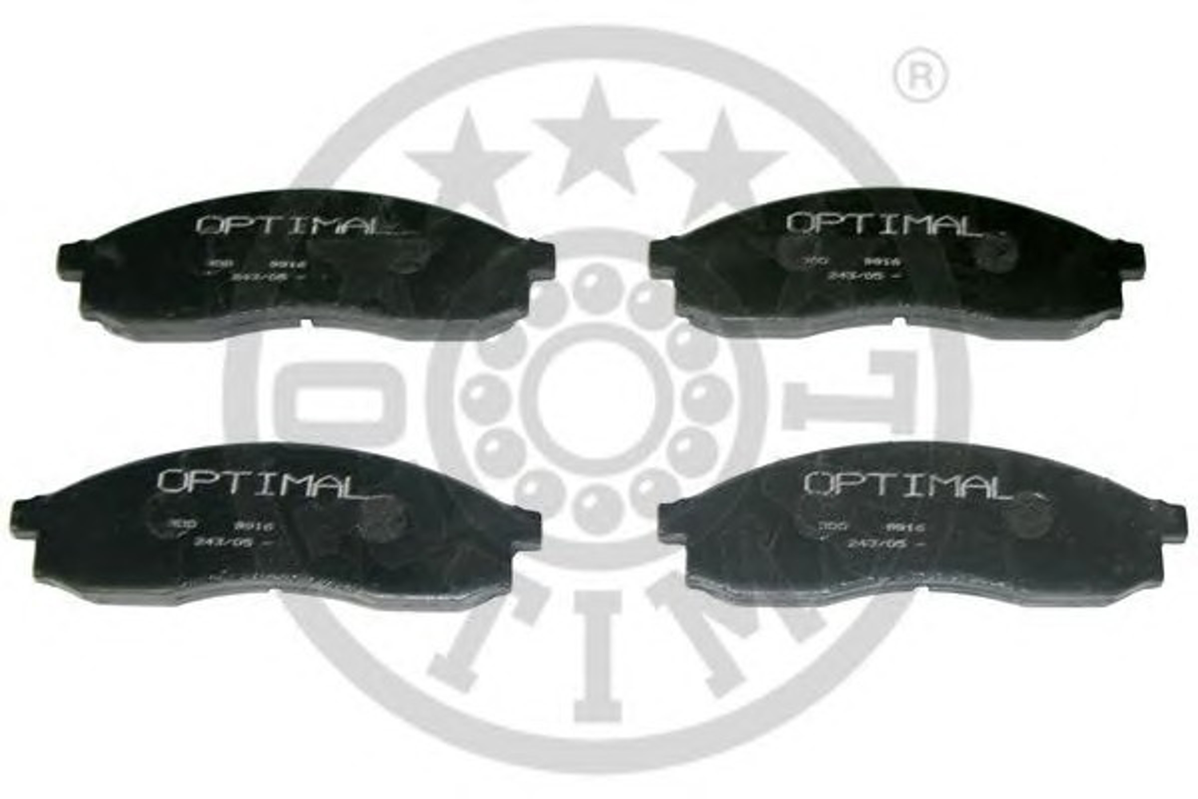 Колодки тормозные дисковые OPTIMAL 9916