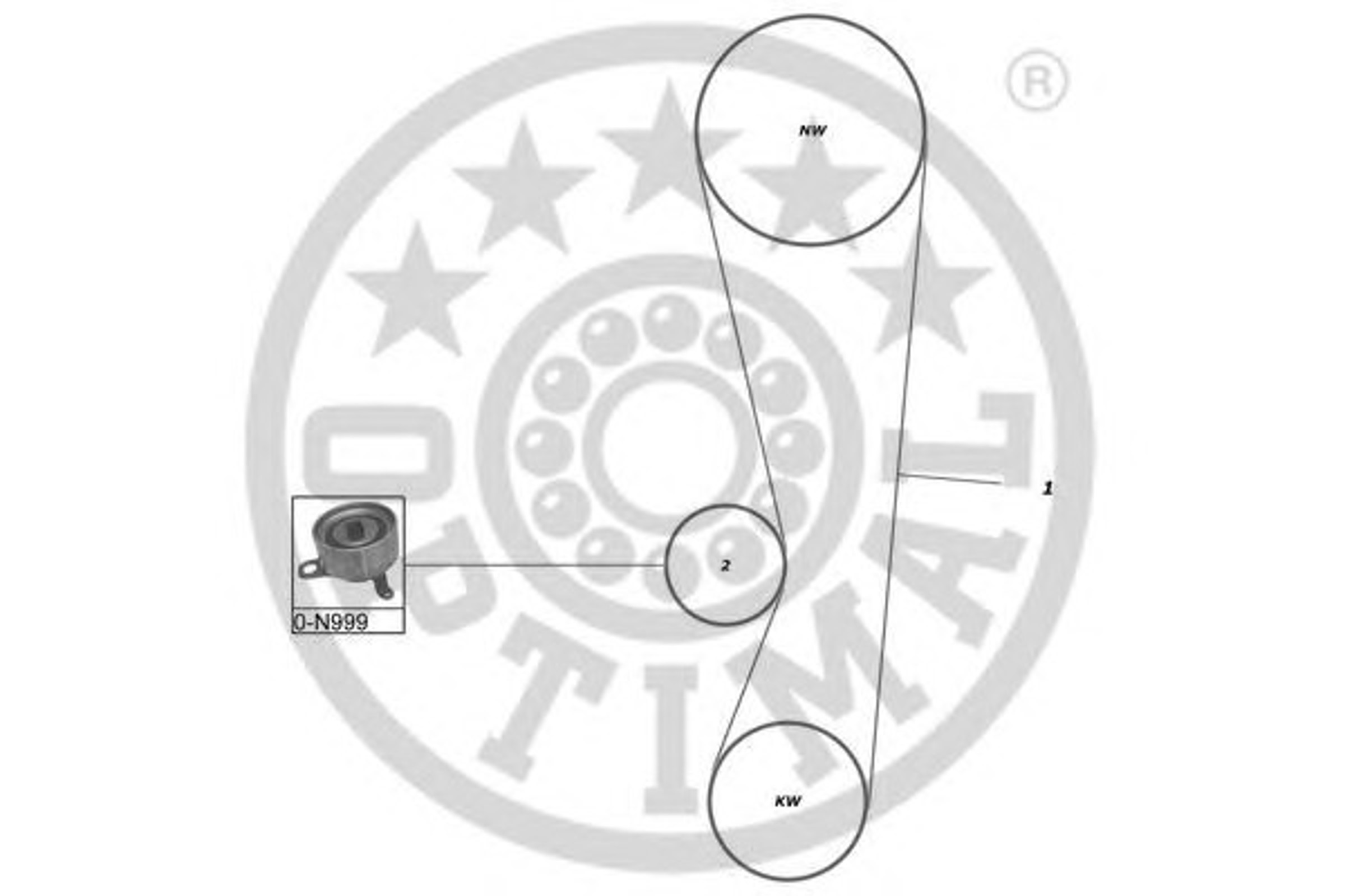 Комплект грм OPTIMAL SK-1075