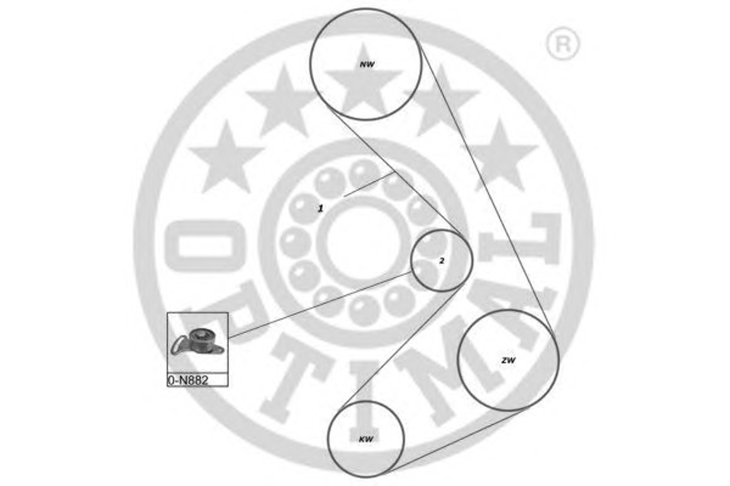 Комплект грм OPTIMAL SK-1091