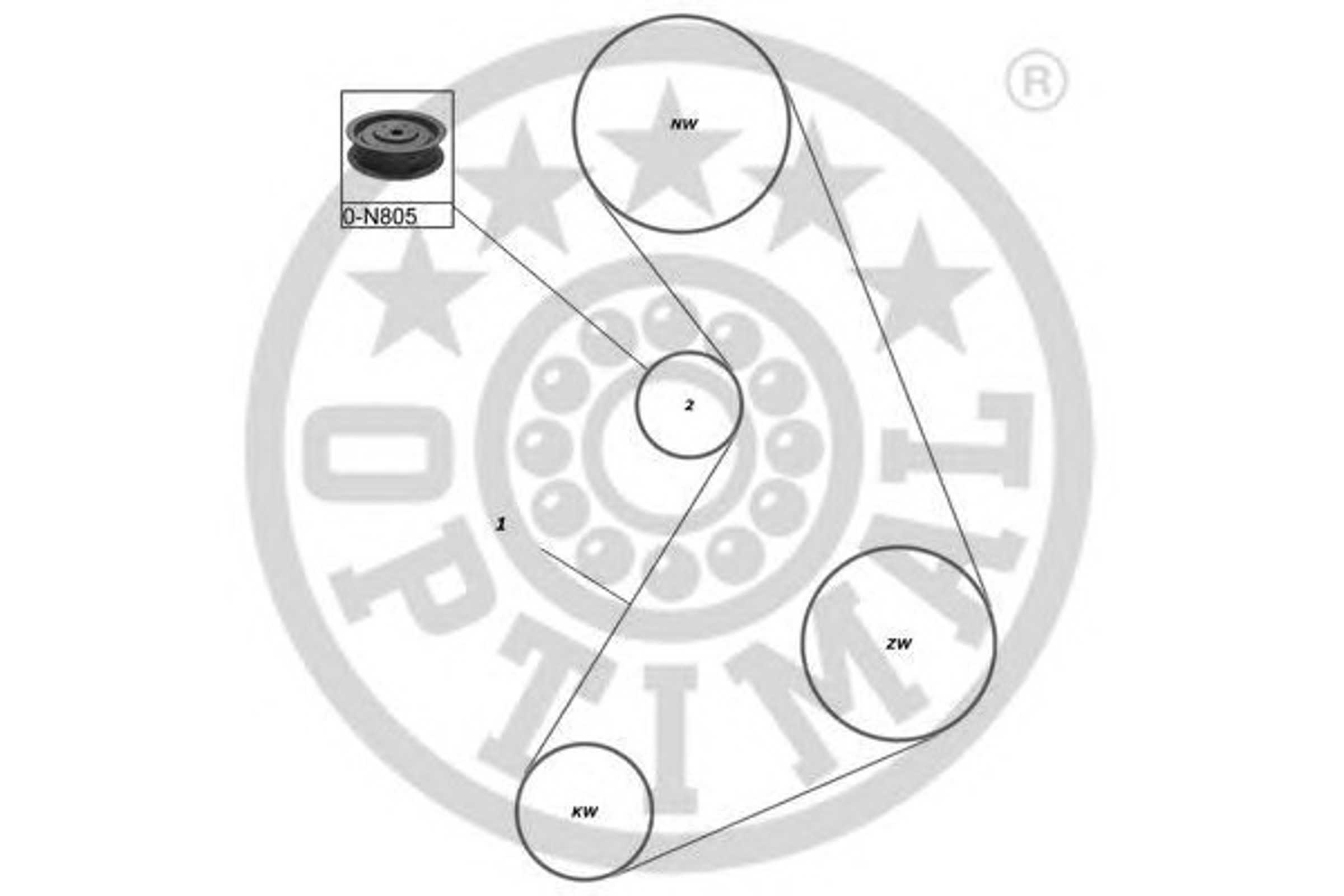 Комплект грм OPTIMAL SK-1120