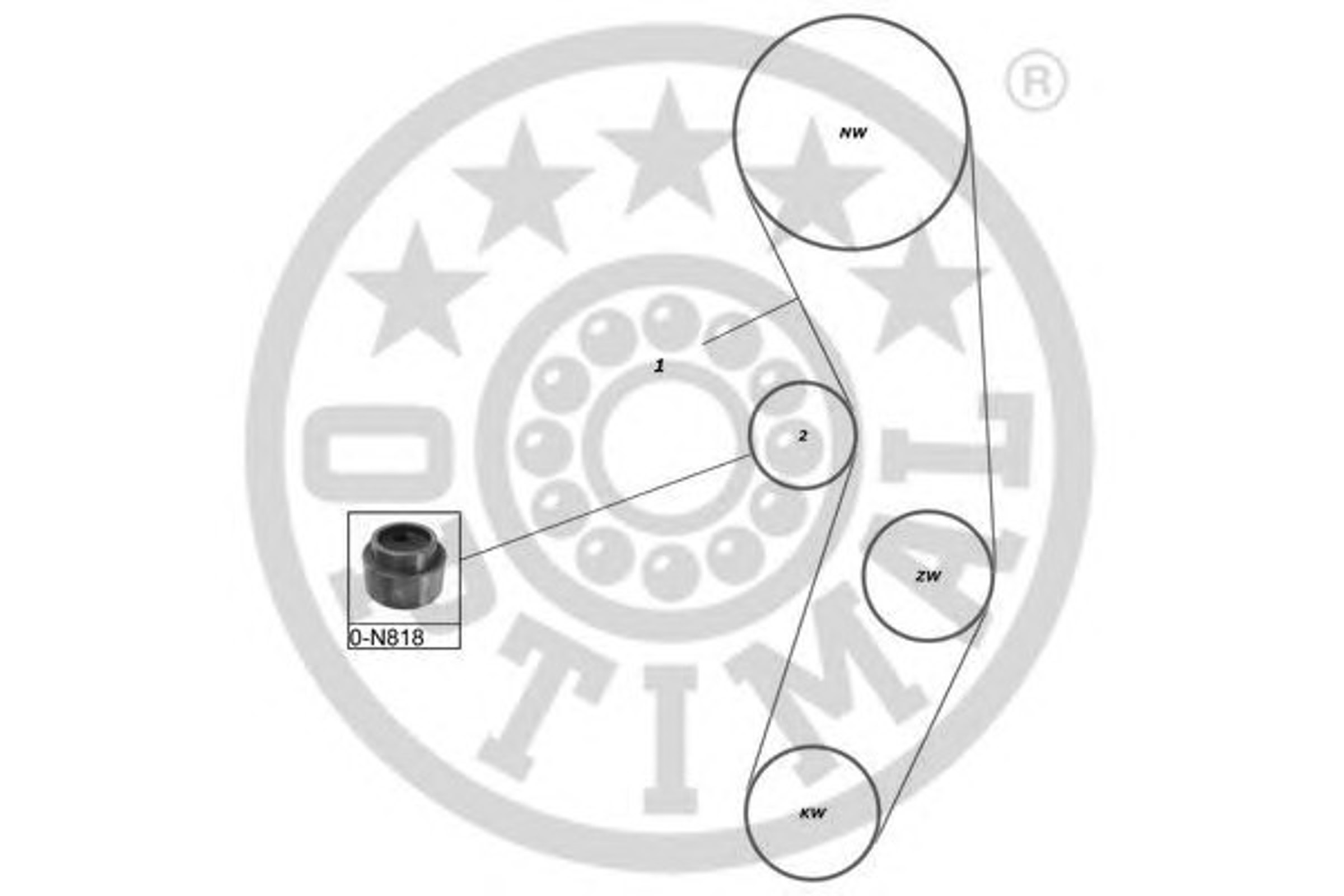 Комплект грм OPTIMAL SK-1138