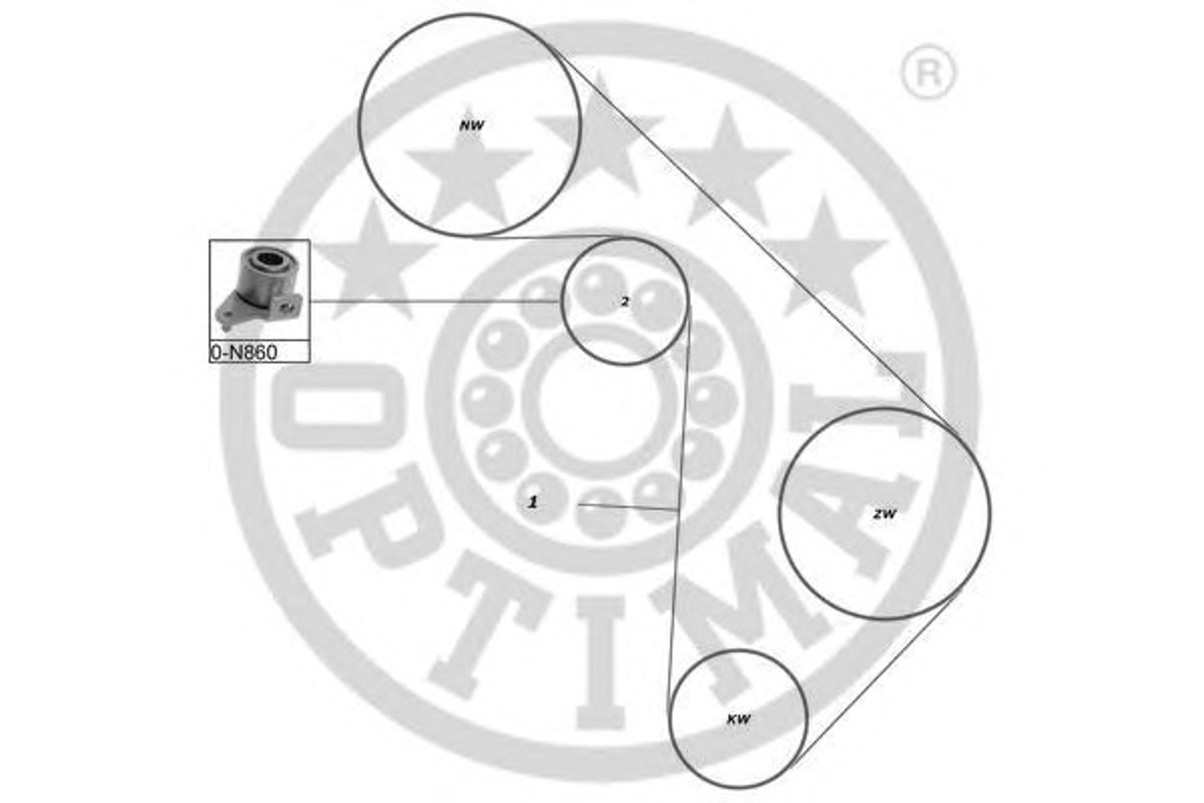 Комплект грм OPTIMAL SK-1172