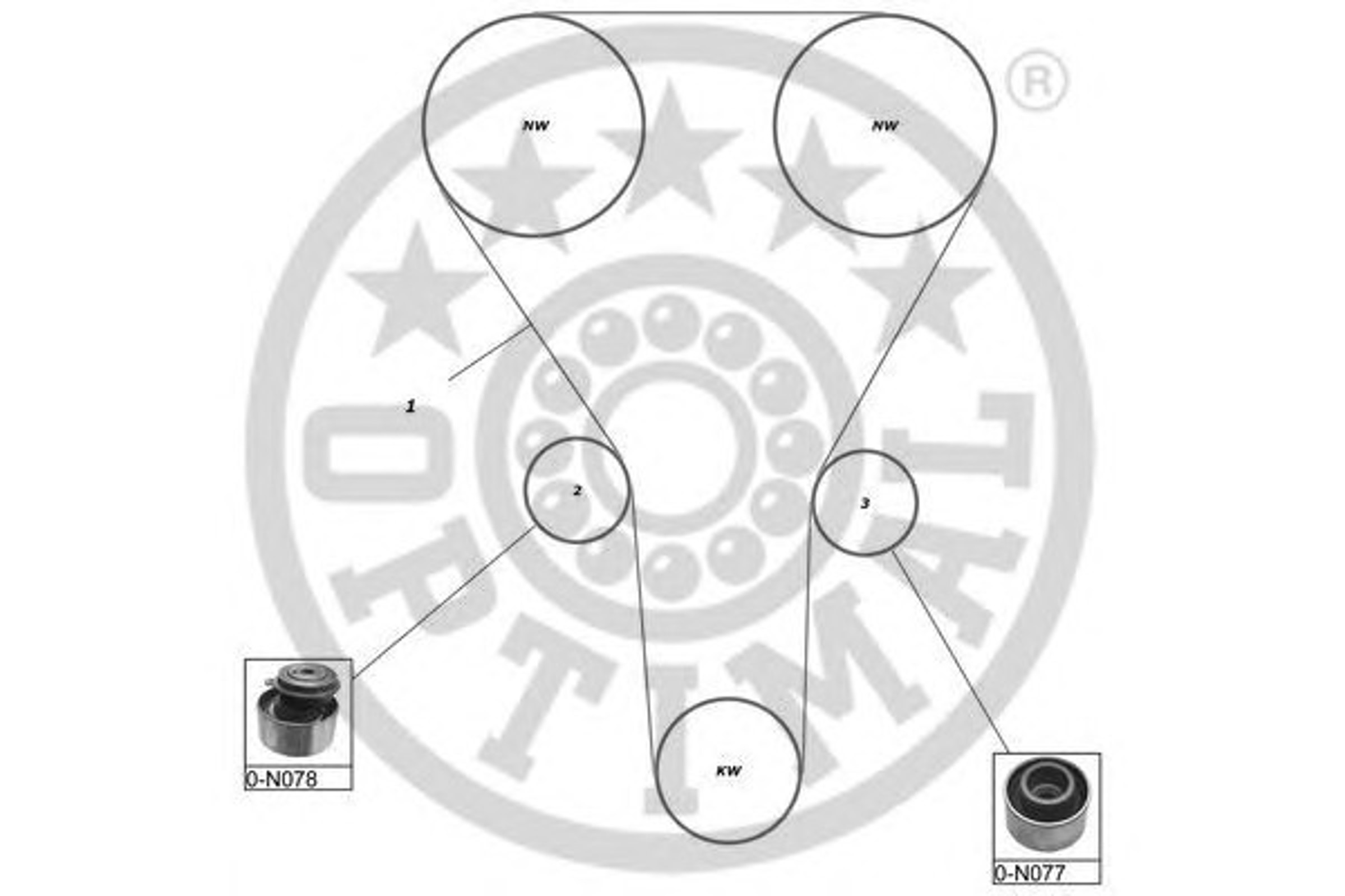 Комплект грм OPTIMAL SK-1221