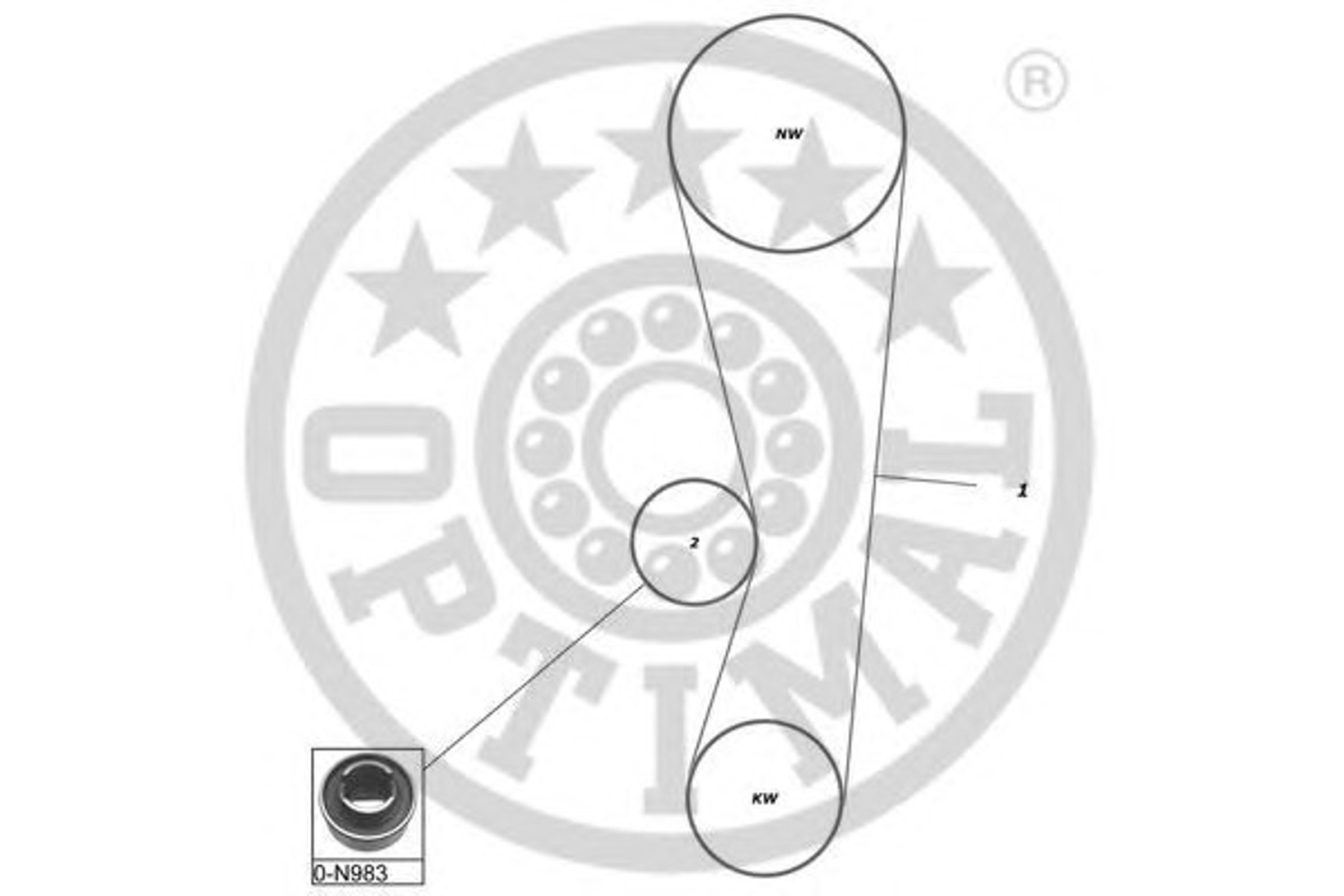 Комплект грм OPTIMAL SK-1223