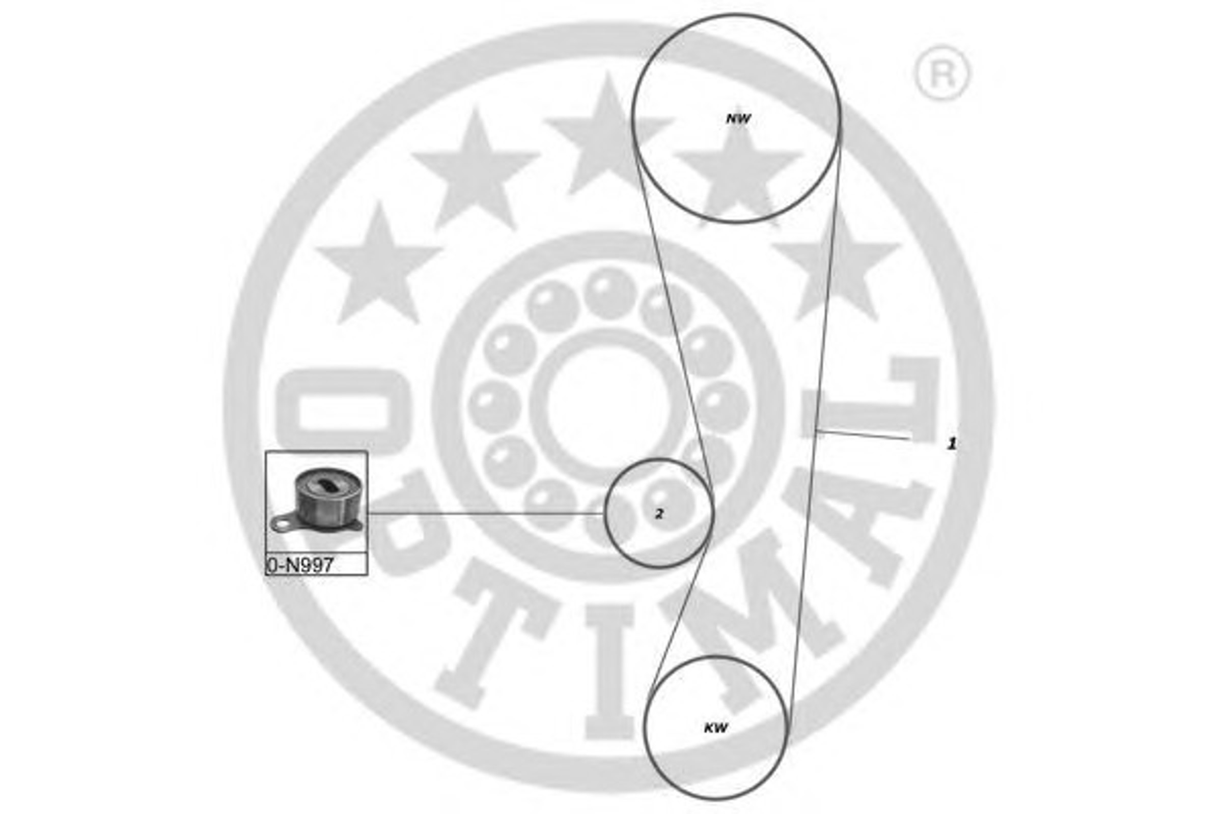 Комплект грм OPTIMAL SK-1275
