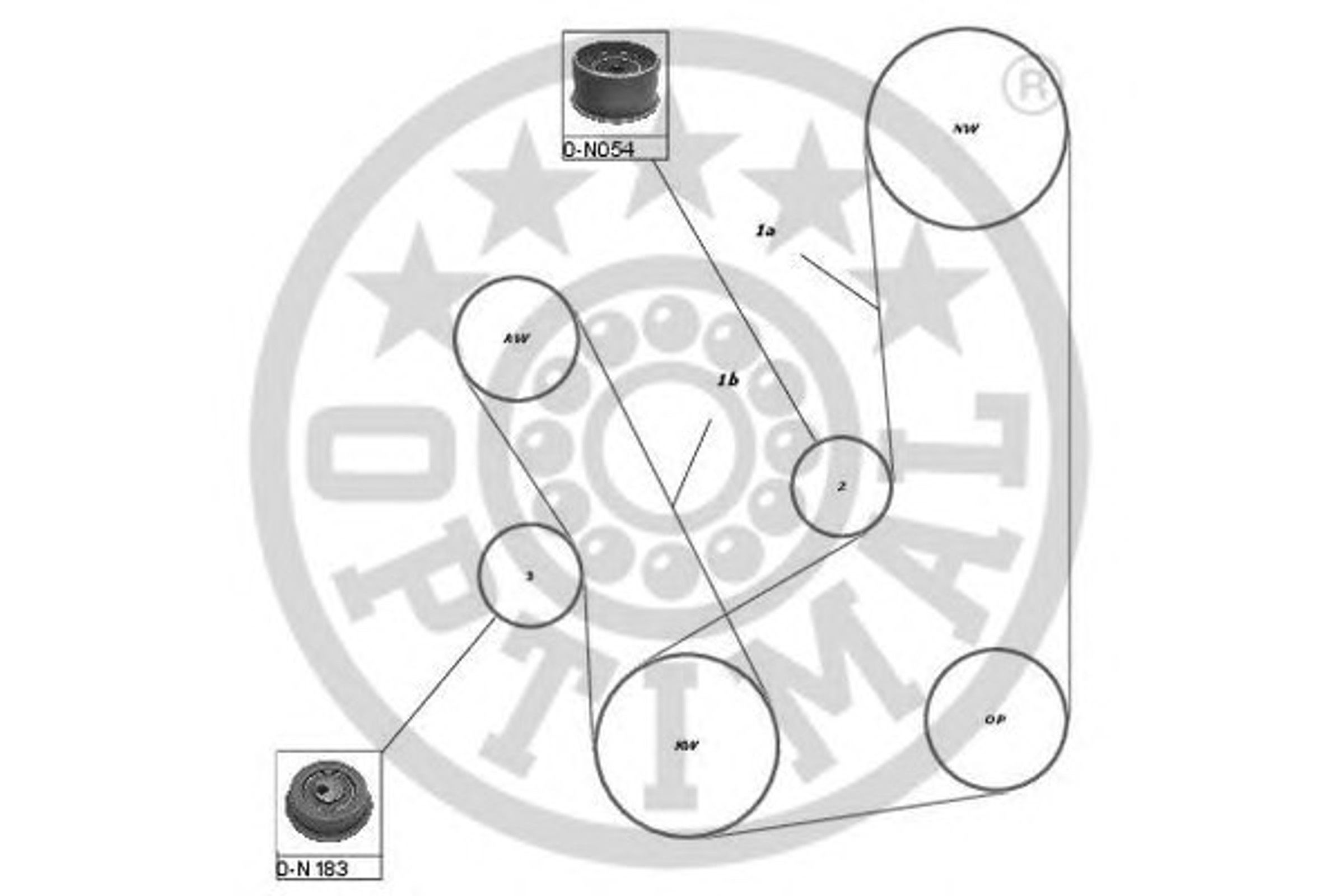 Комплект грм OPTIMAL SK-1312