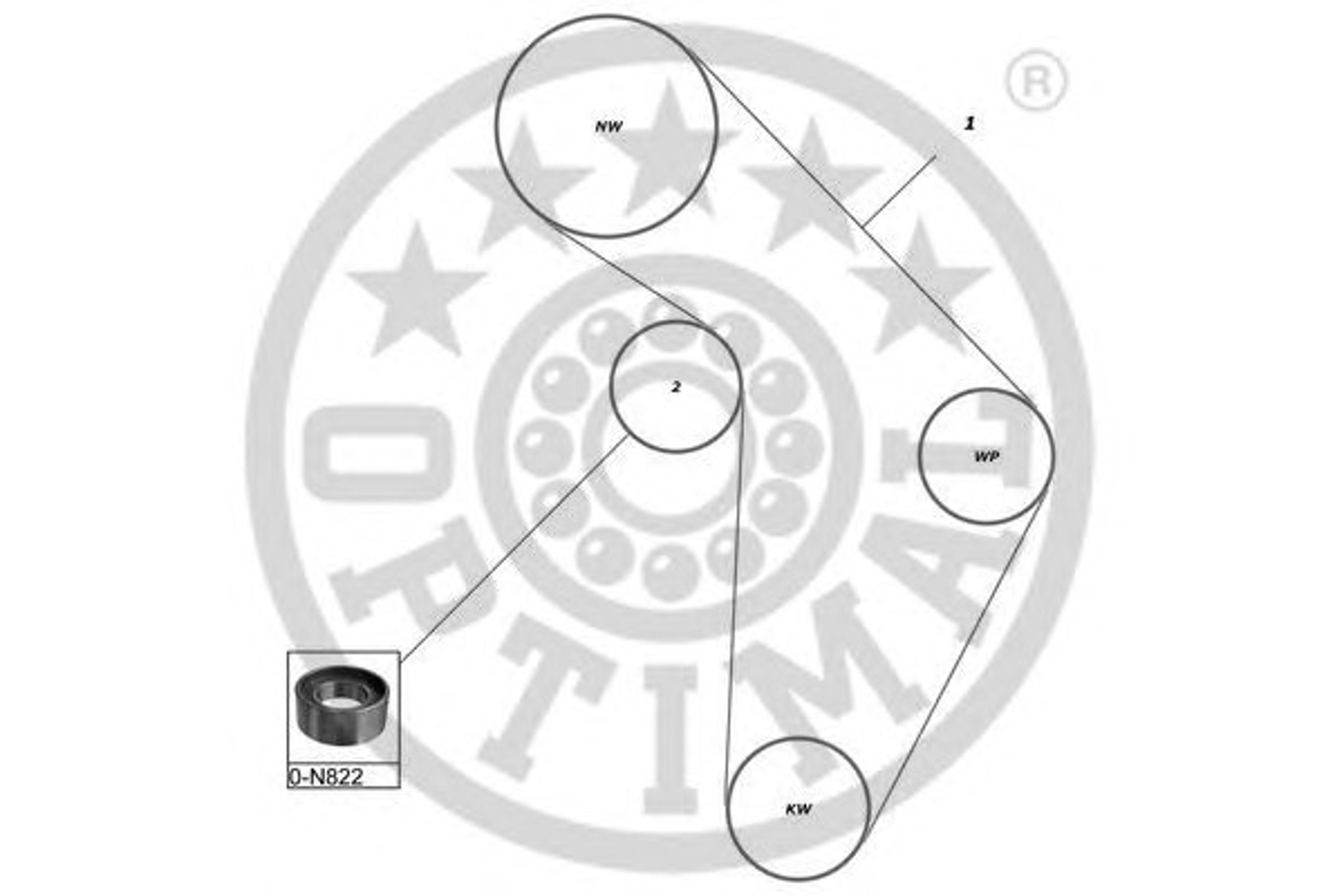 Комплект грм OPTIMAL SK-1421