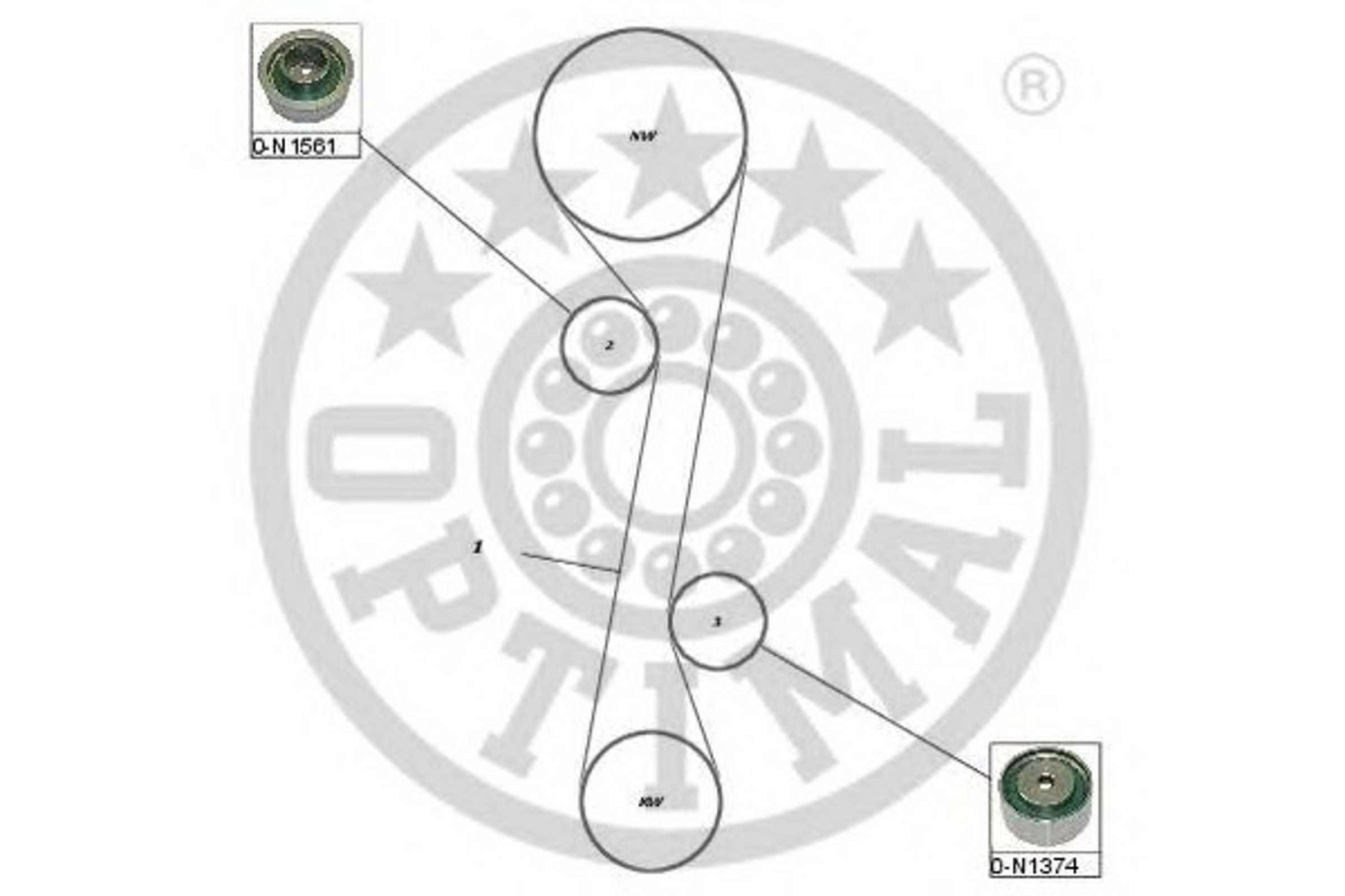 Комплект грм OPTIMAL SK-1440