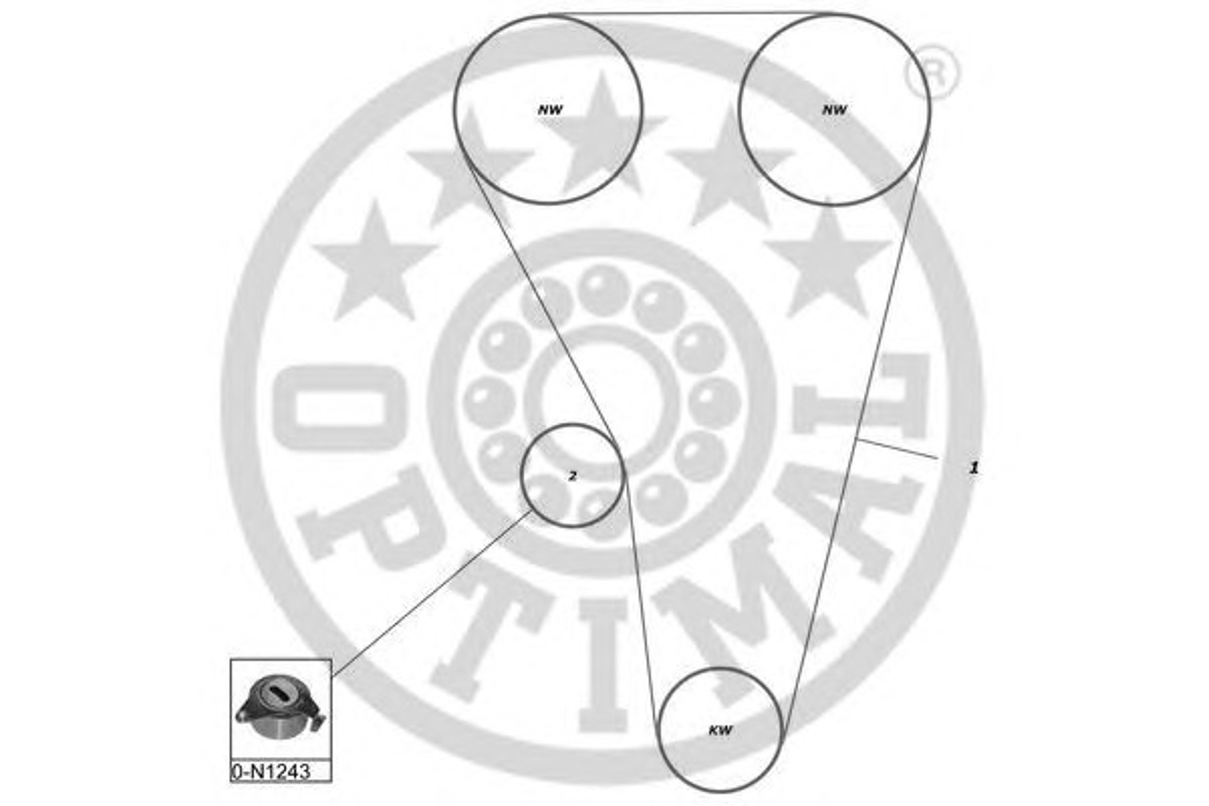 Комплект грм OPTIMAL SK-1500