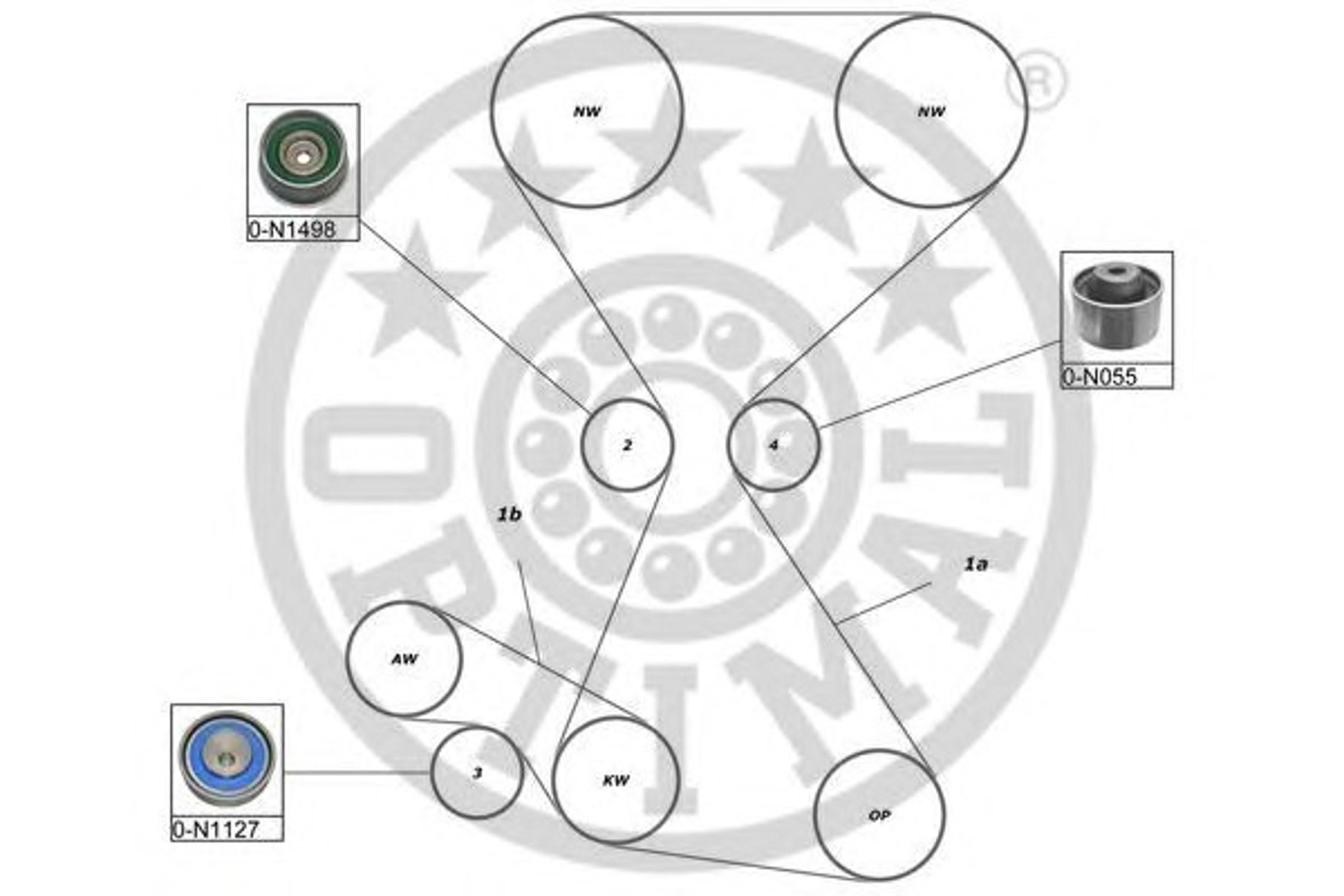 Комплект грм OPTIMAL SK-1653