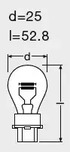 Фото 1 3157 OSRAM Лампа накаливания, фонарь сигнала тормоза/задний габаритный