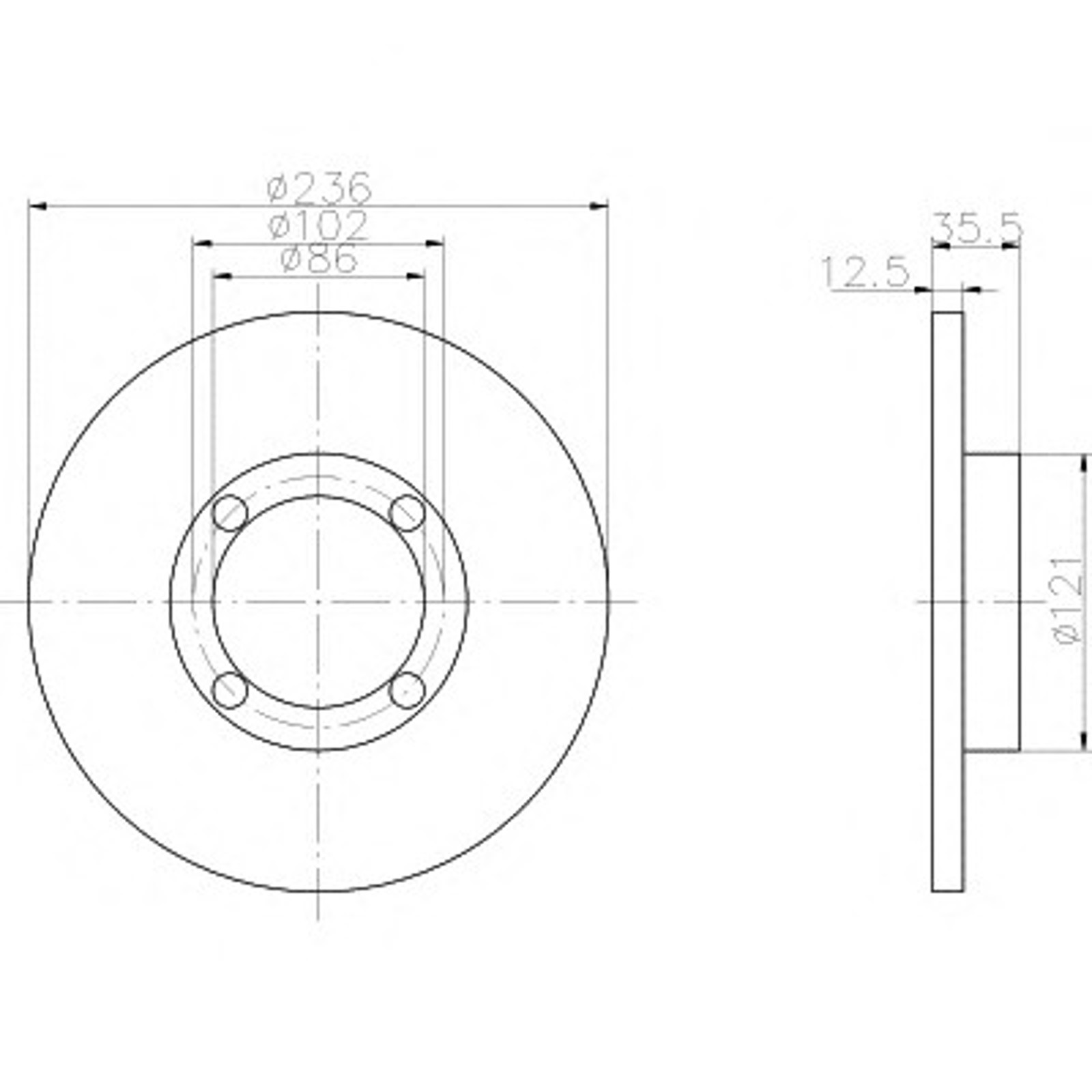 Диск тормозной HELLA/BEHR/PAGID 50280