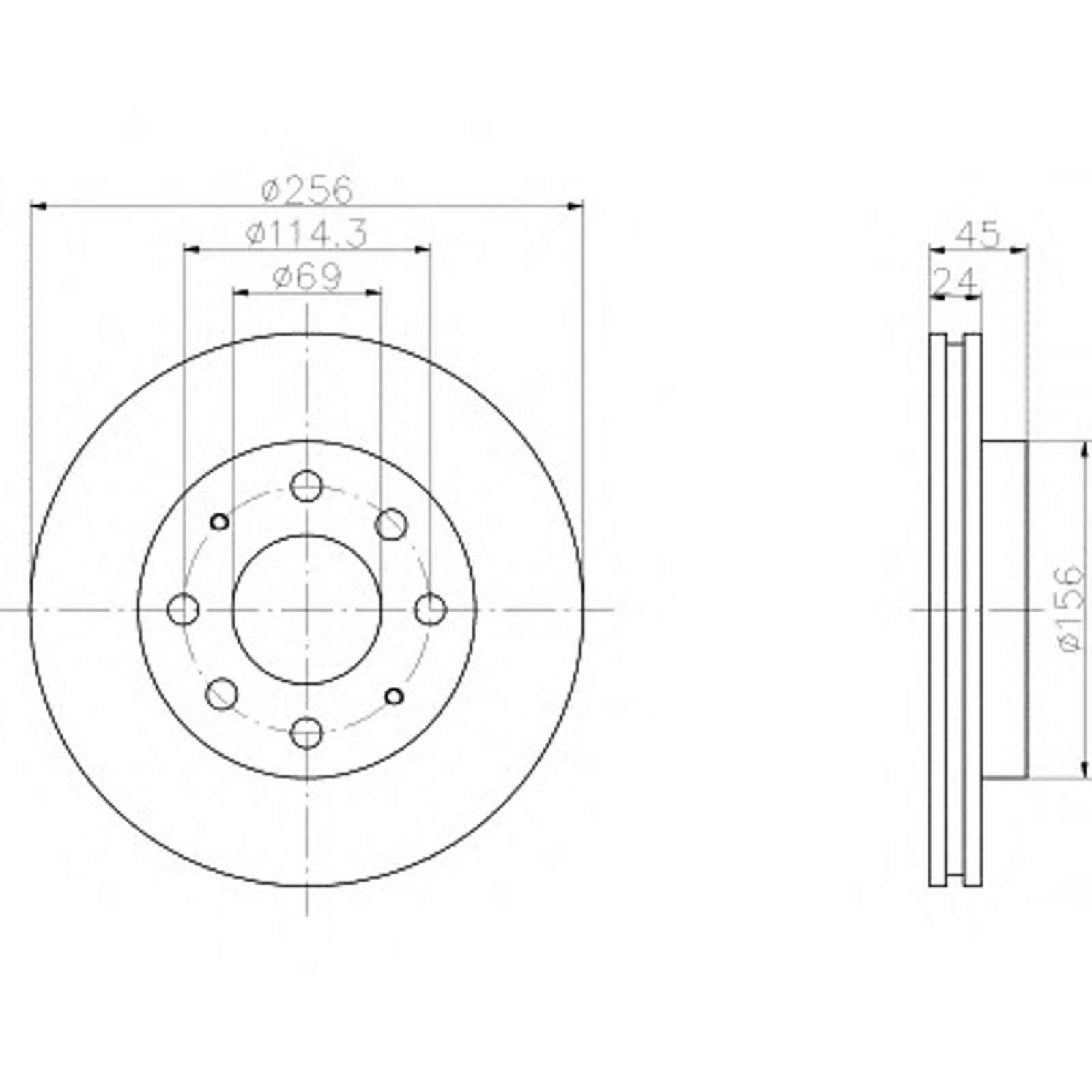 Диск тормозной HELLA/BEHR/PAGID 50303