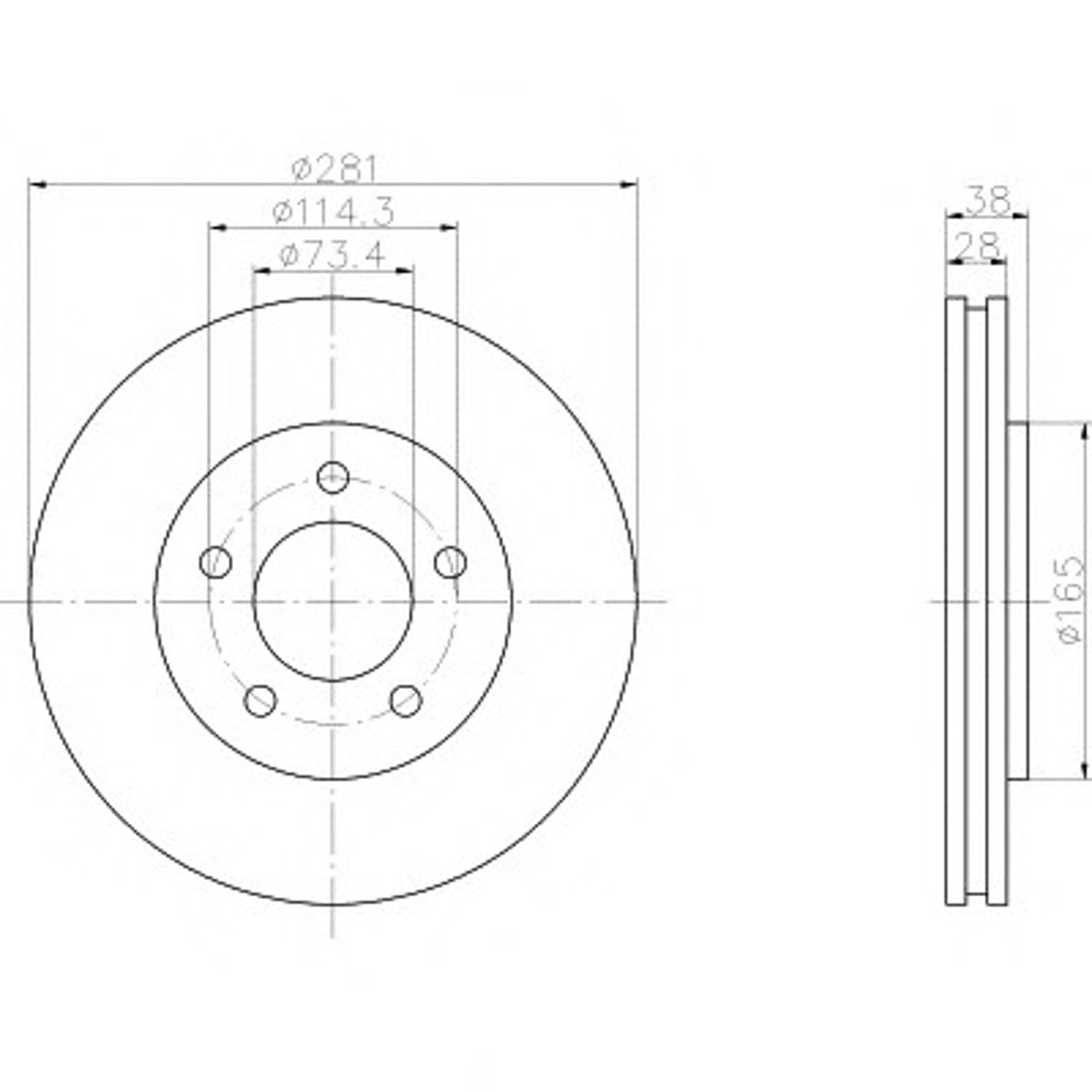 Диск тормозной HELLA/BEHR/PAGID 50332