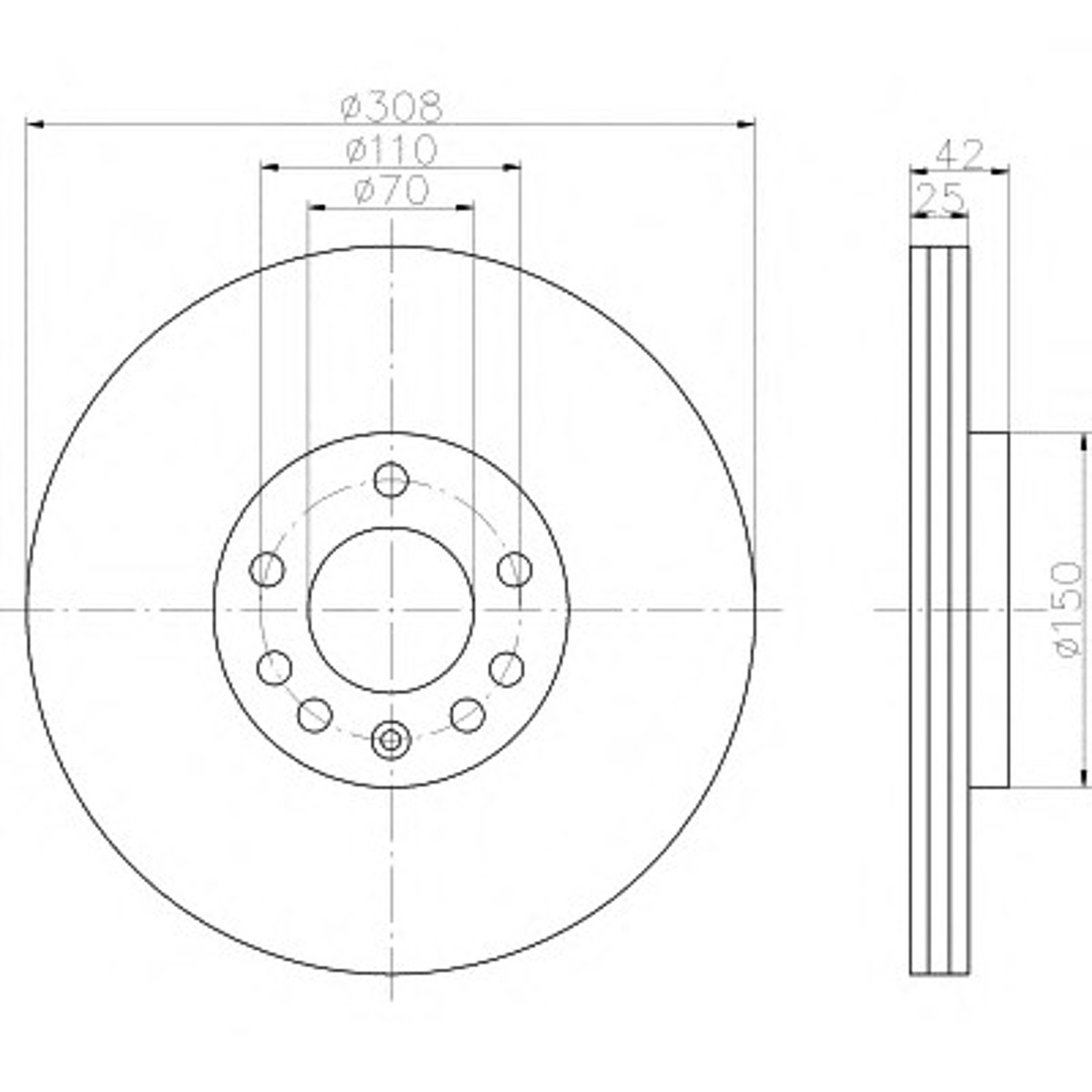 Диск тормозной HELLA/BEHR/PAGID 50358