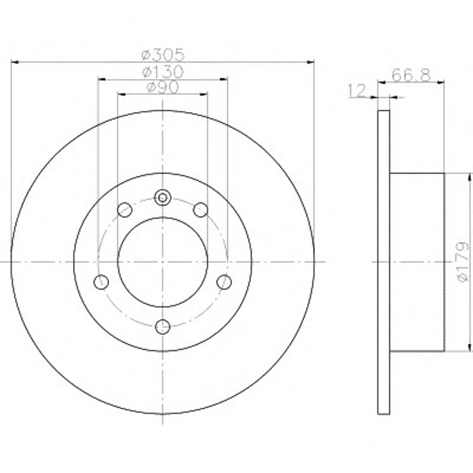 Диск тормозной HELLA/BEHR/PAGID 50361