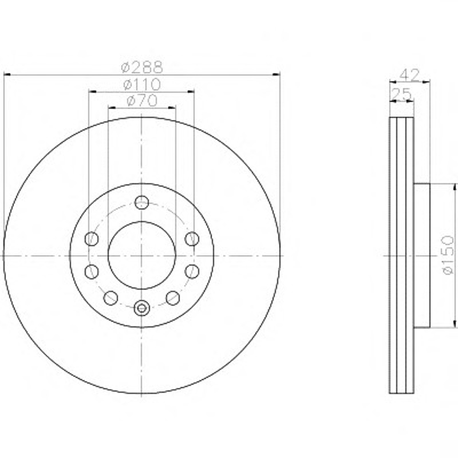 Диск тормозной HELLA/BEHR/PAGID 52426