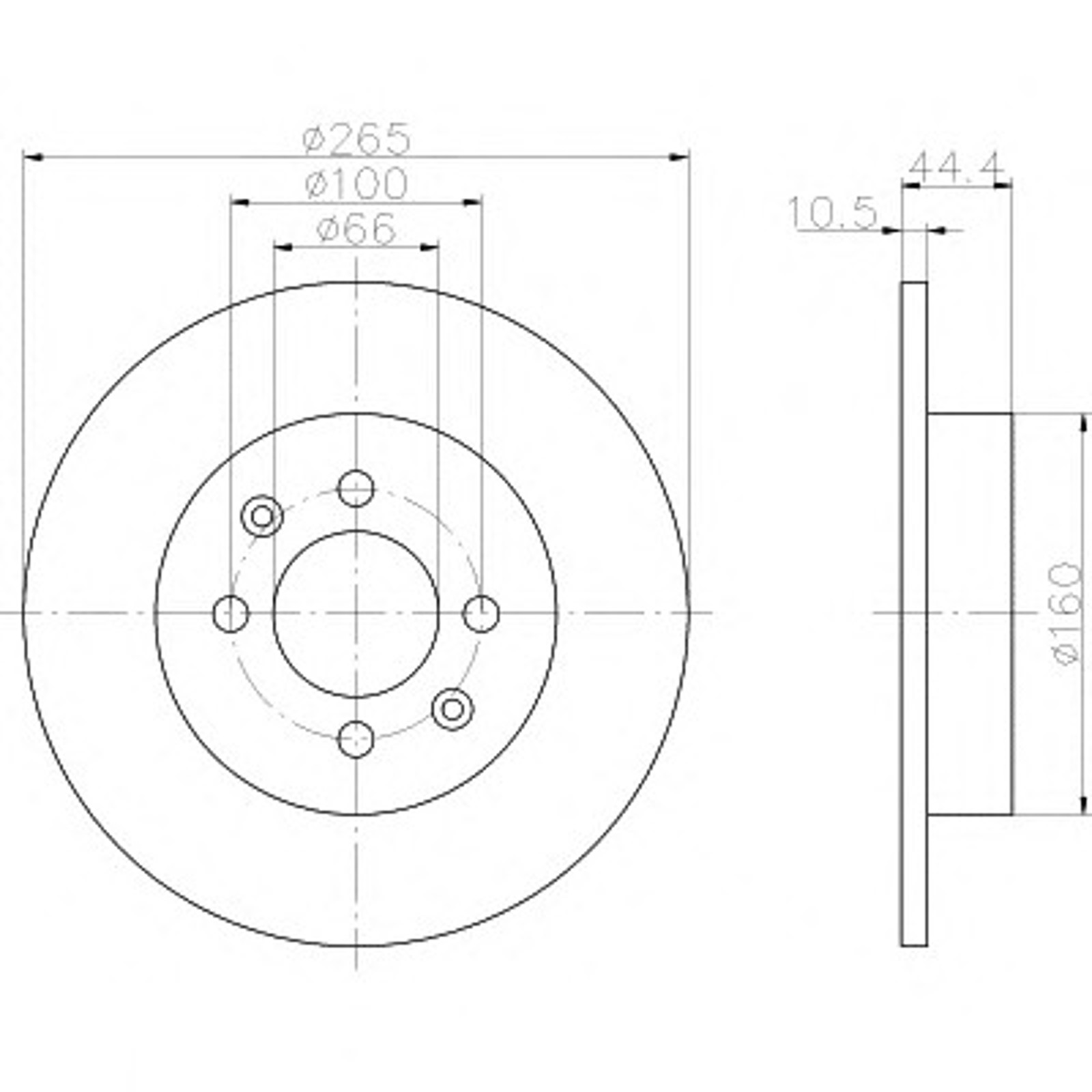 Диск тормозной HELLA/BEHR/PAGID 52810